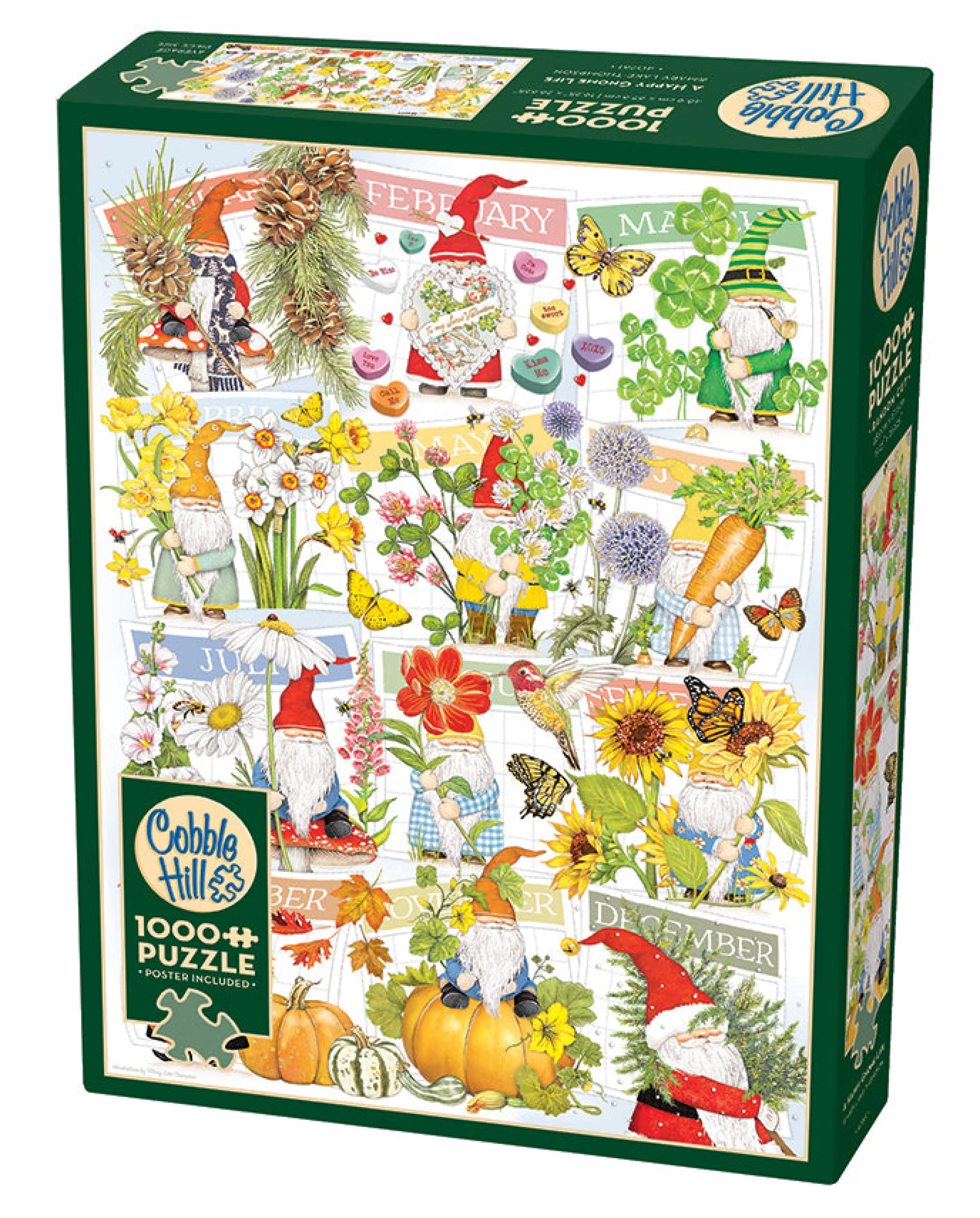 Easter^Cobble Hill Puzzles A Happy Gnome Life | 1000 Piece