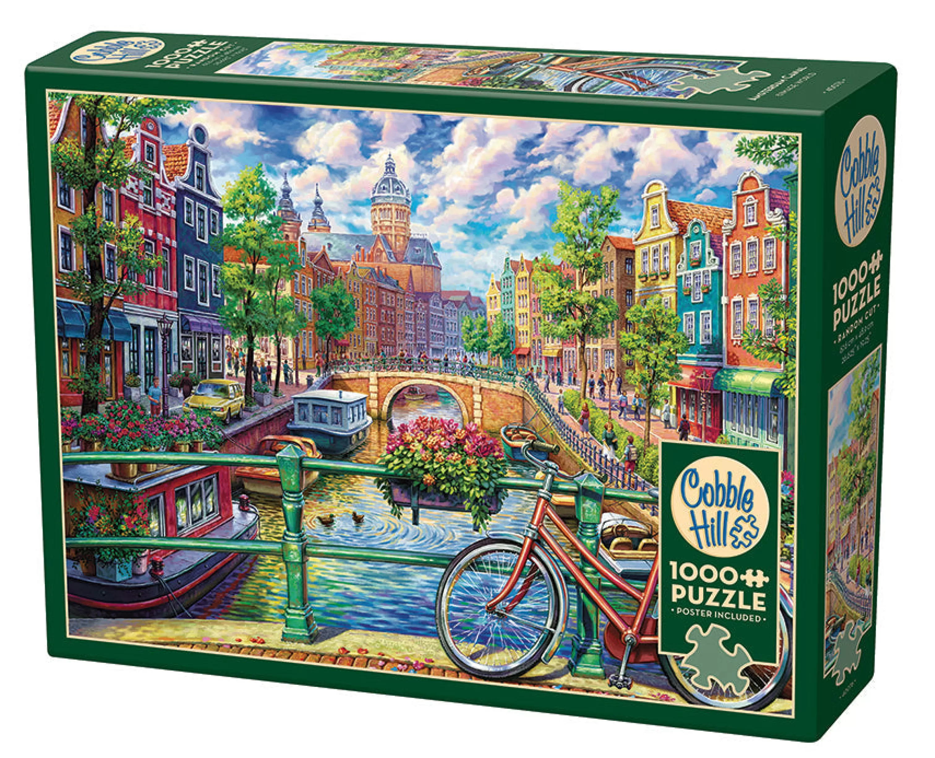 Townscape^Cobble Hill Puzzles Amsterdam Canal | 1000 Piece