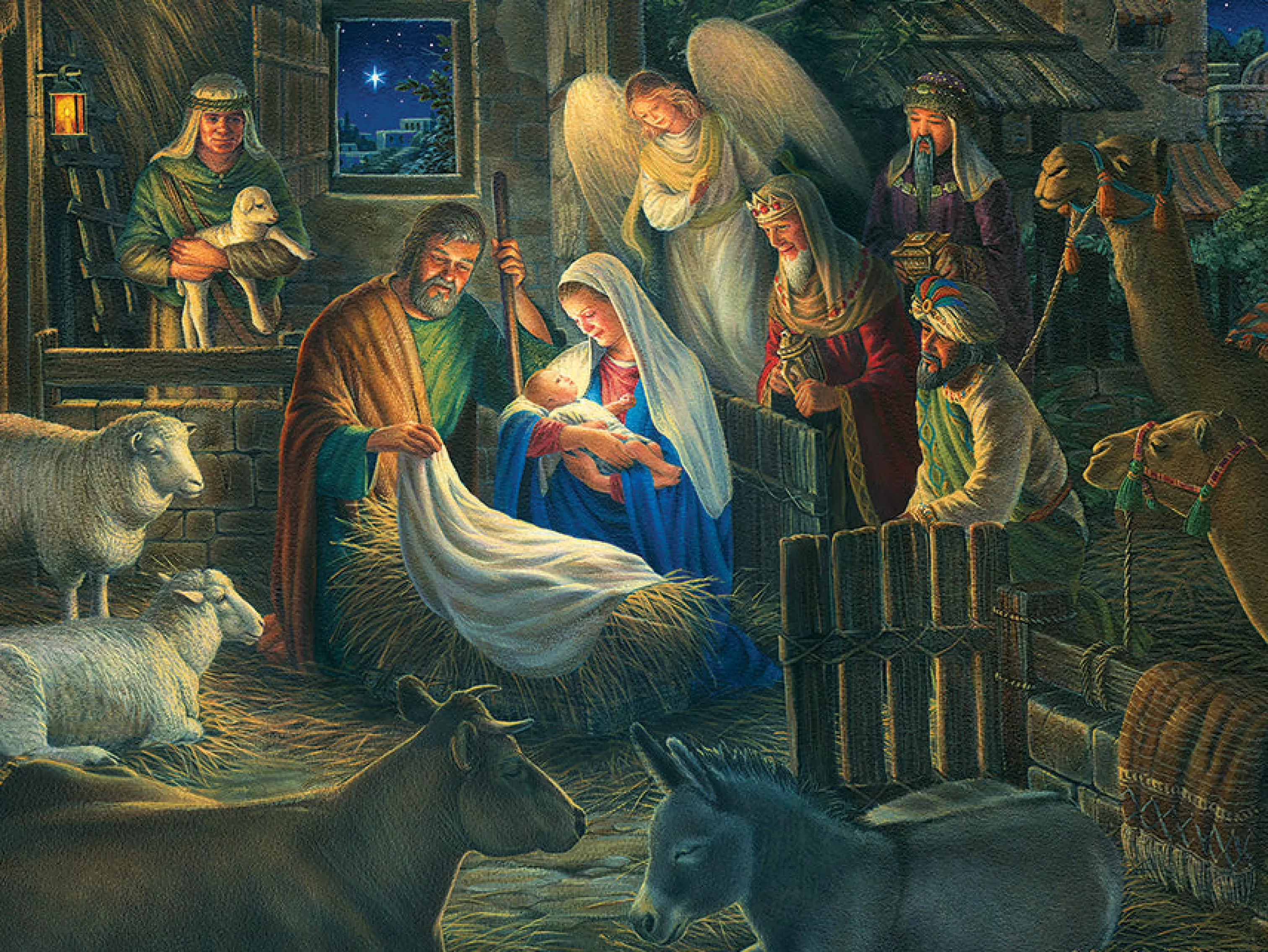 Farm^Cobble Hill Puzzles Away In A Manger | 500 Piece