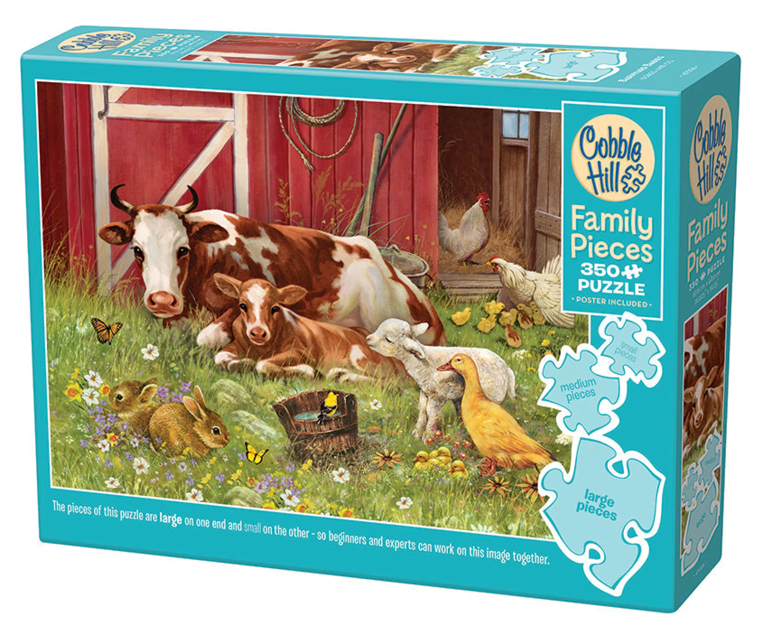 Farm^Cobble Hill Puzzles Barnyard Babies (Family) | Family Pieces 350