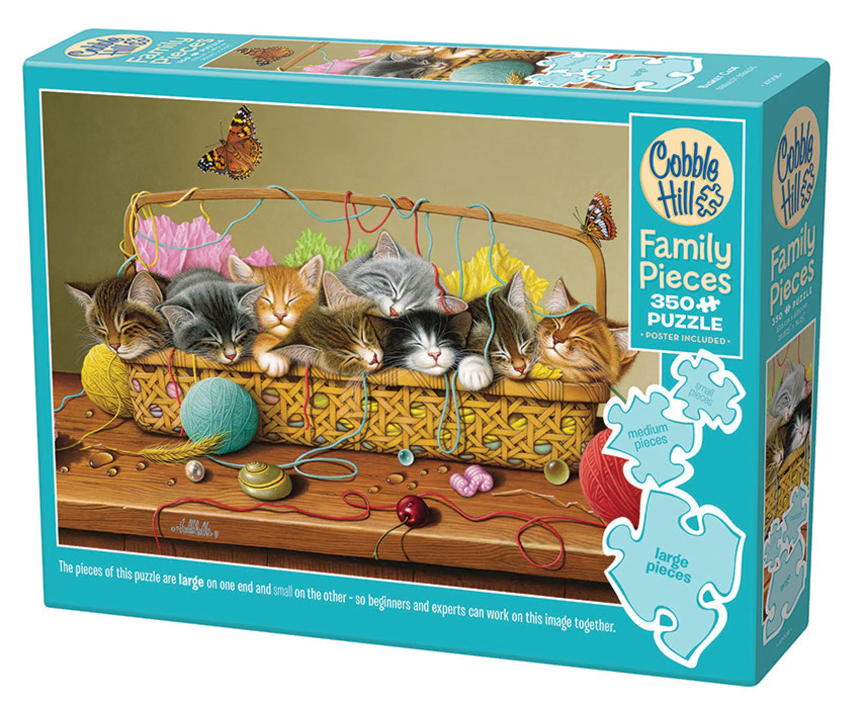 Cats^Cobble Hill Puzzles Basket Case (Family) | Family Pieces 350