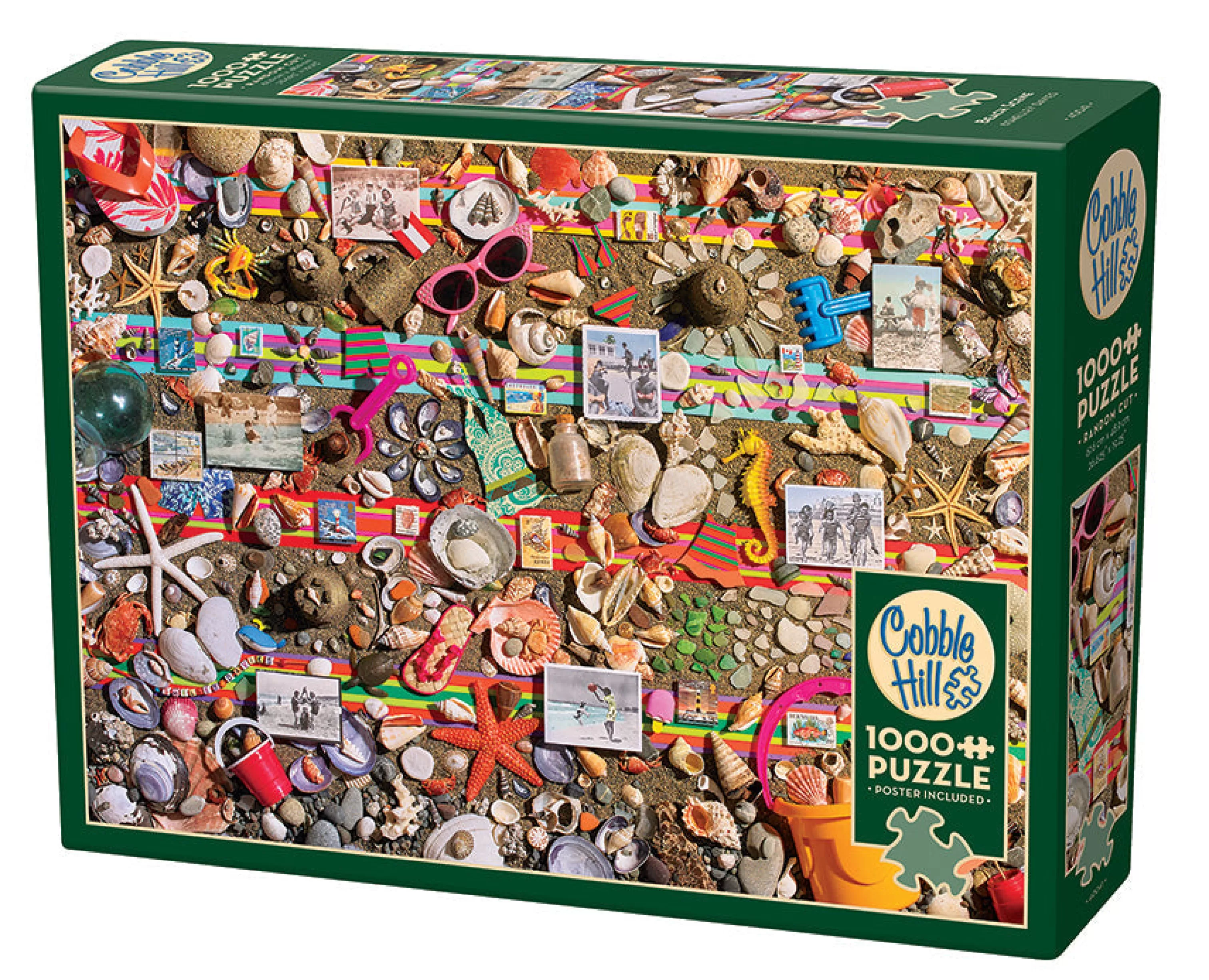 Collage - Busy^Cobble Hill Puzzles Beach Scene | 1000 Piece