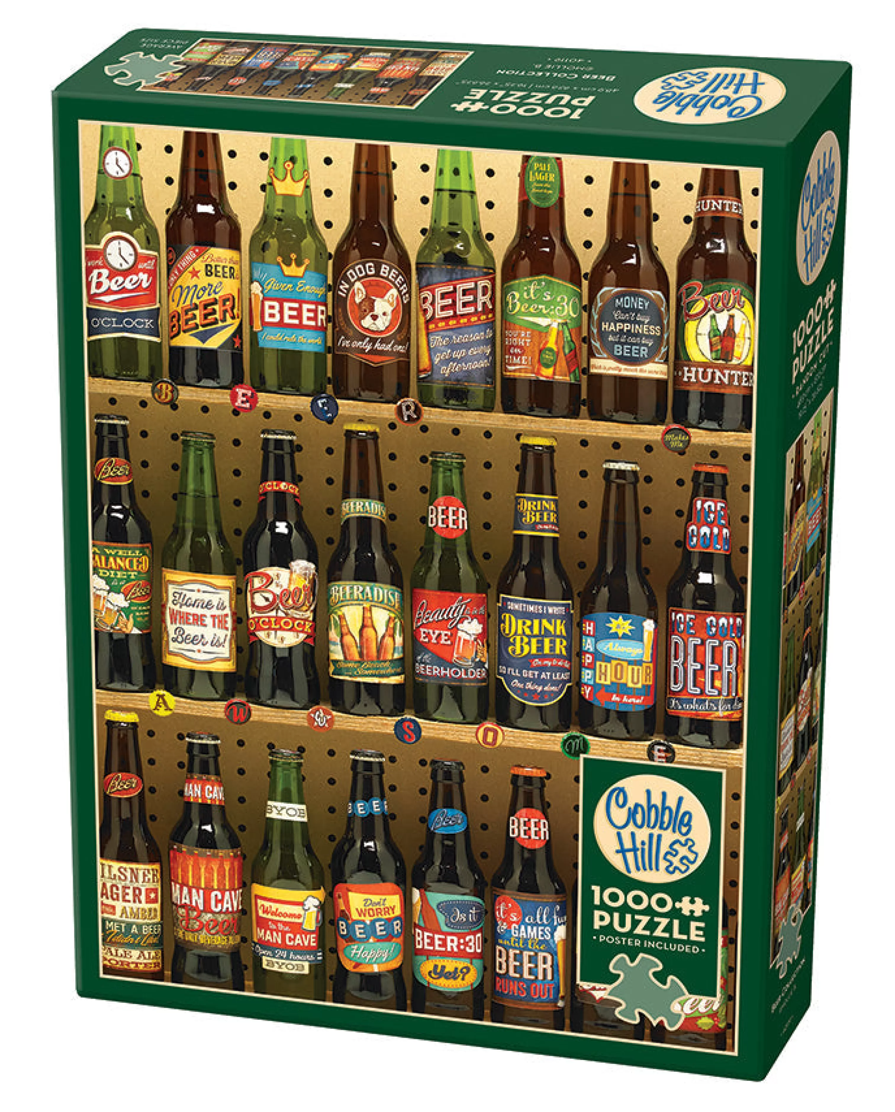 Truly Original Puzzles (Top)^Cobble Hill Puzzles Beer Collection | 1000 Piece