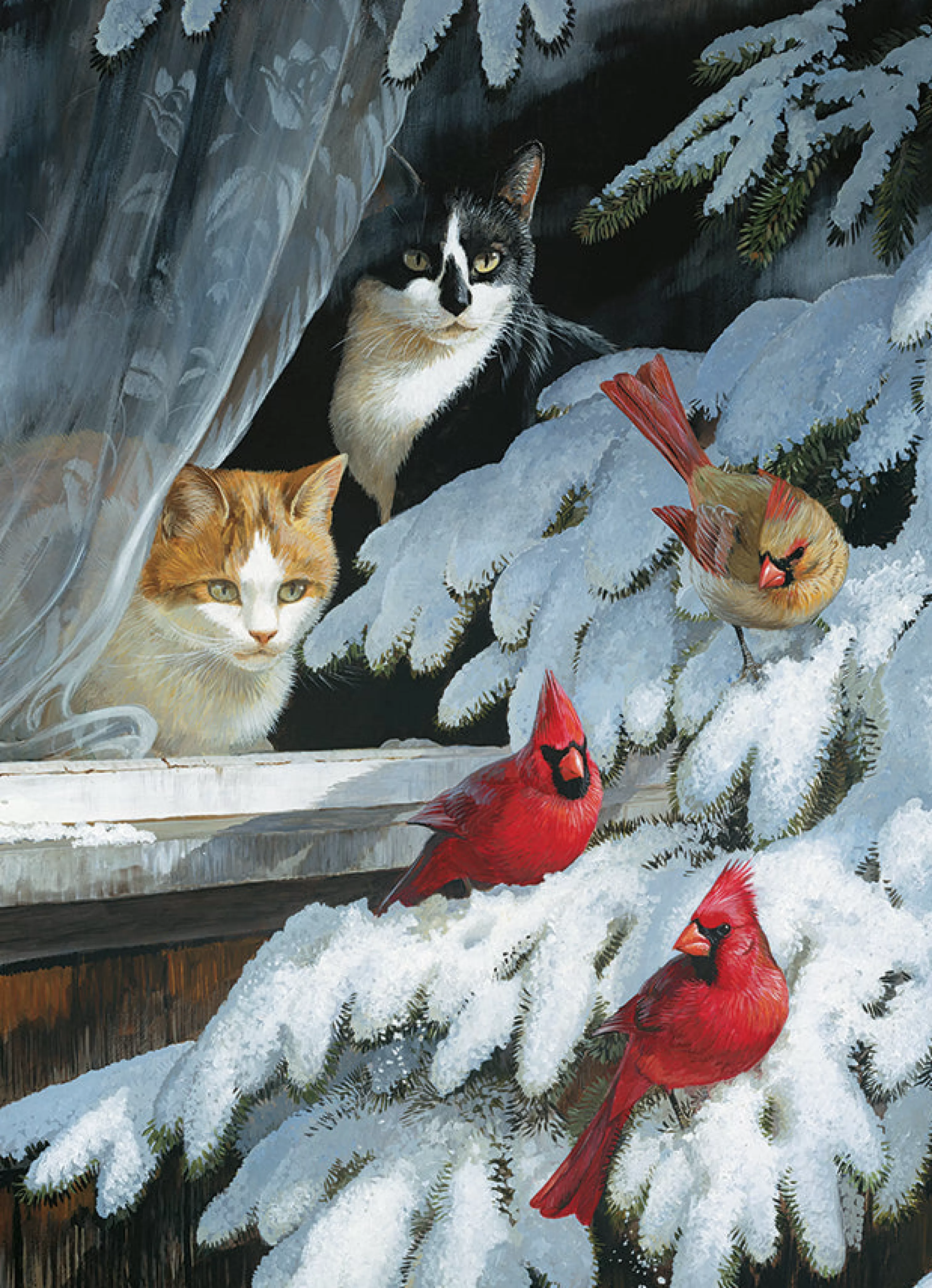 Cats^Cobble Hill Puzzles Bird Watchers | 1000 Piece