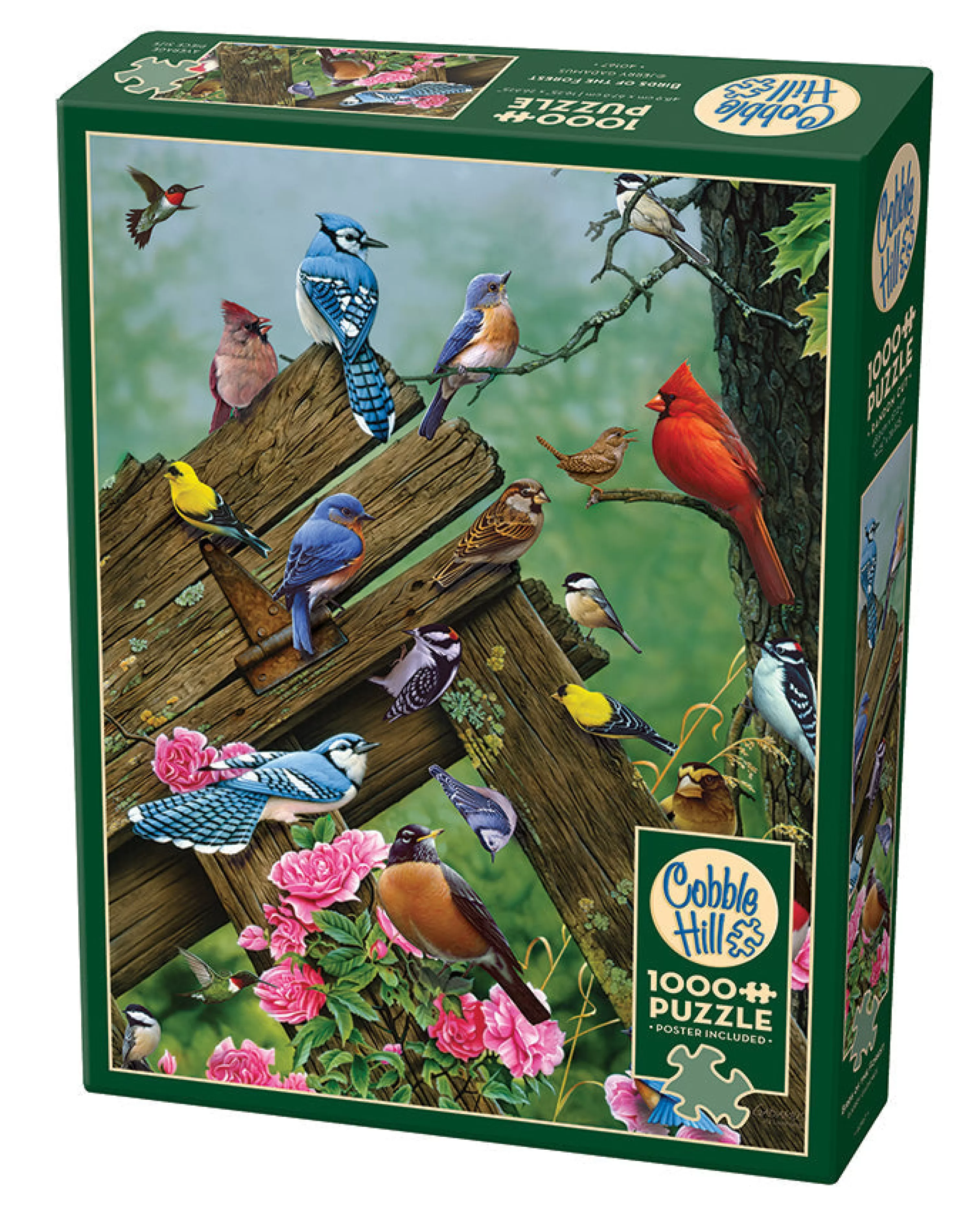 Flowers | Gardens^Cobble Hill Puzzles Birds Of The Forest | 1000 Piece