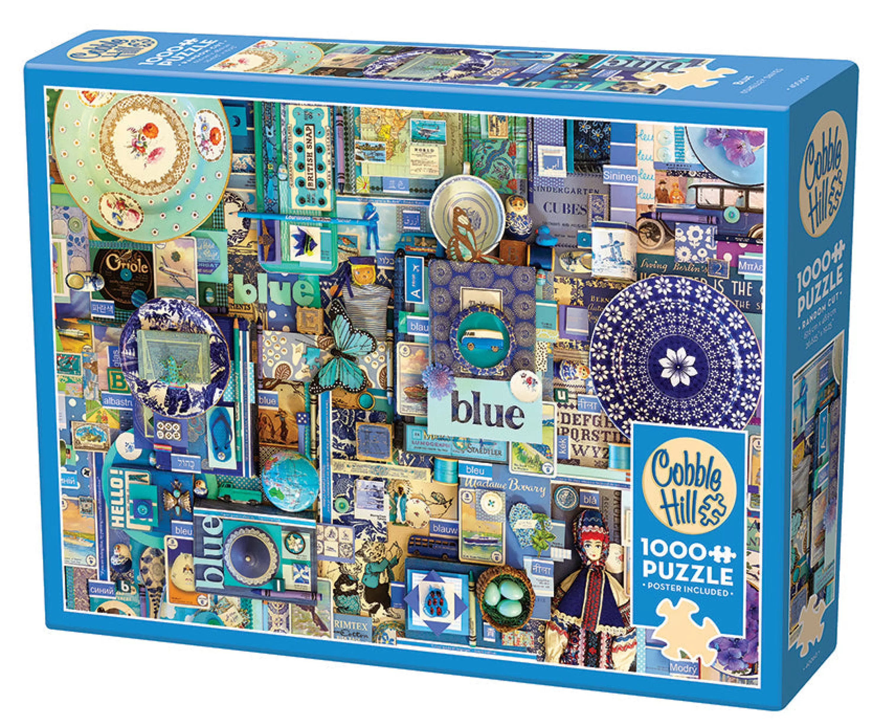 Collage - Busy^Cobble Hill Puzzles Blue | 1000 Piece