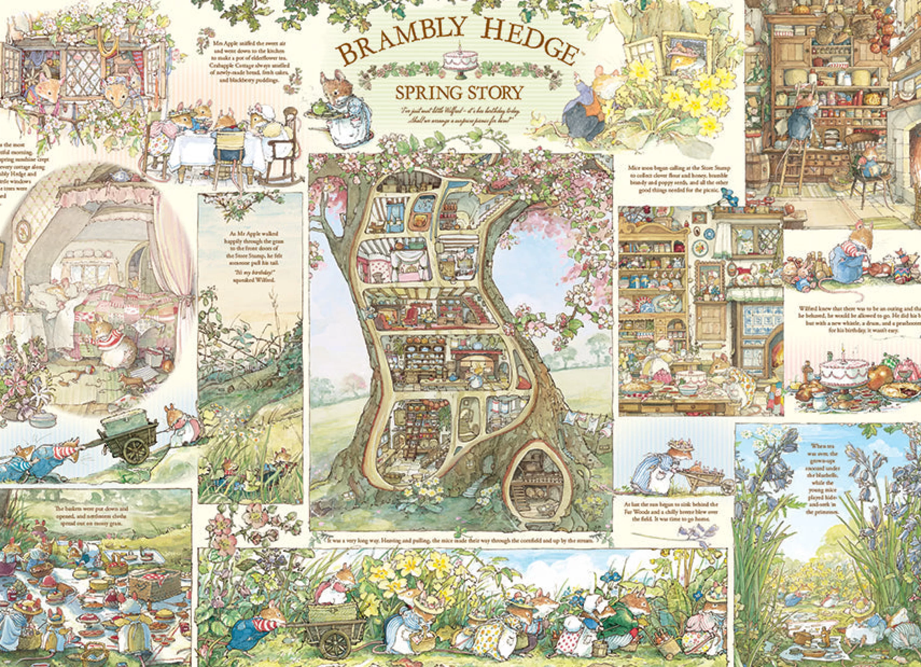 Nostalgia | Vintage^Cobble Hill Puzzles Brambly Hedge Spring Story | 1000 Piece