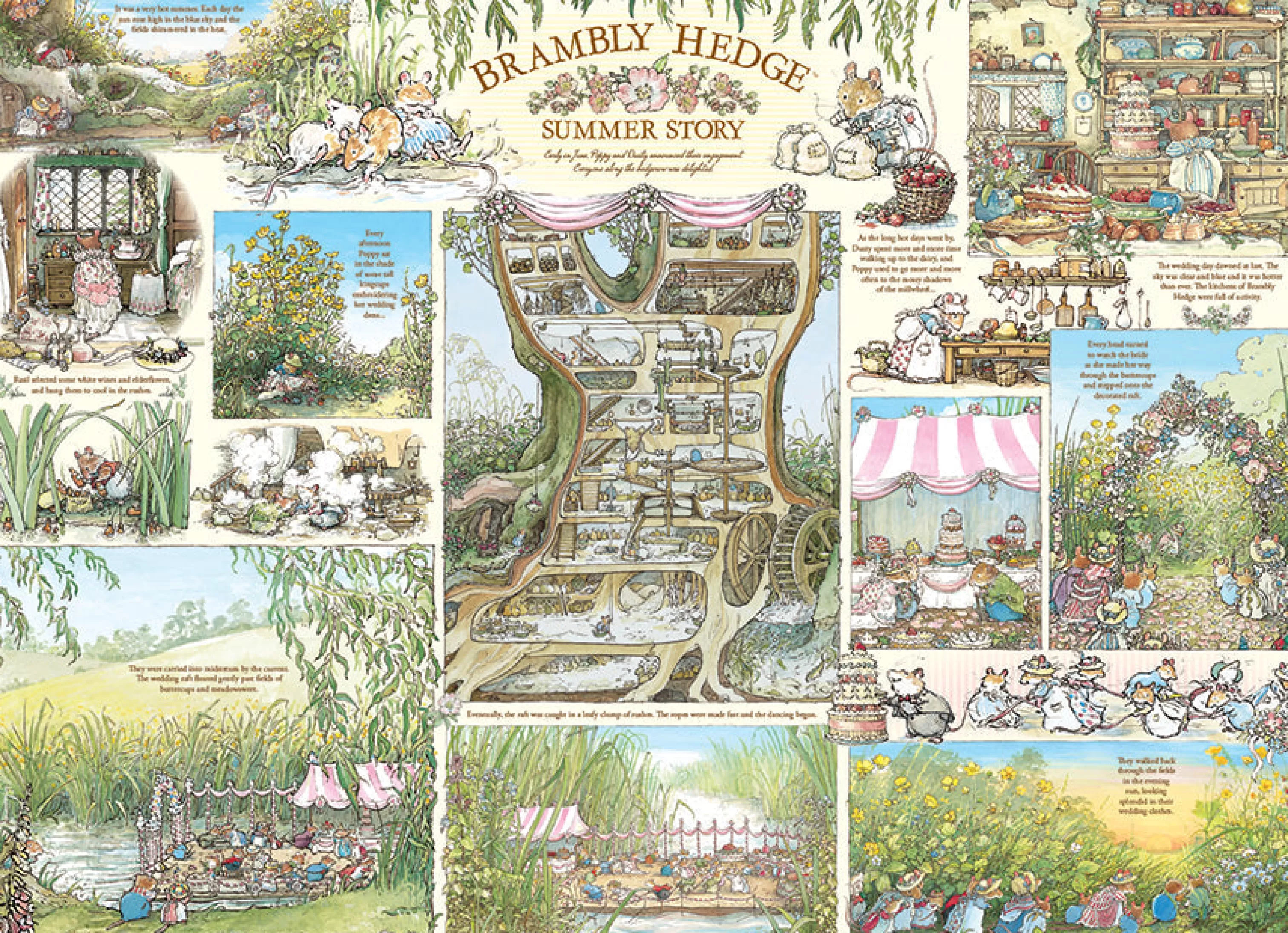 Nostalgia | Vintage^Cobble Hill Puzzles Brambly Hedge Summer Story | 1000 Piece