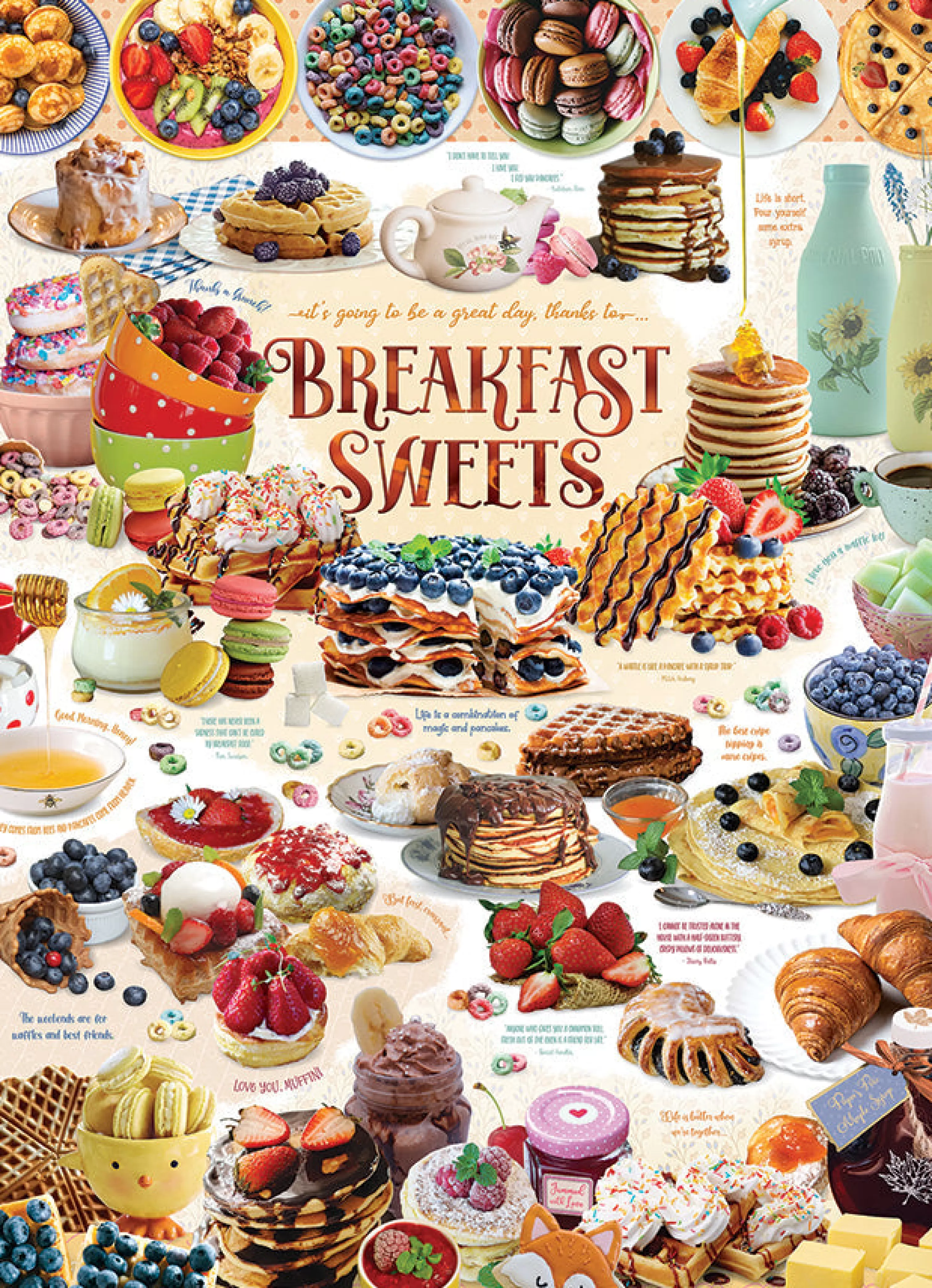 Truly Original Puzzles (Top)^Cobble Hill Puzzles Breakfast Sweets | 1000 Piece