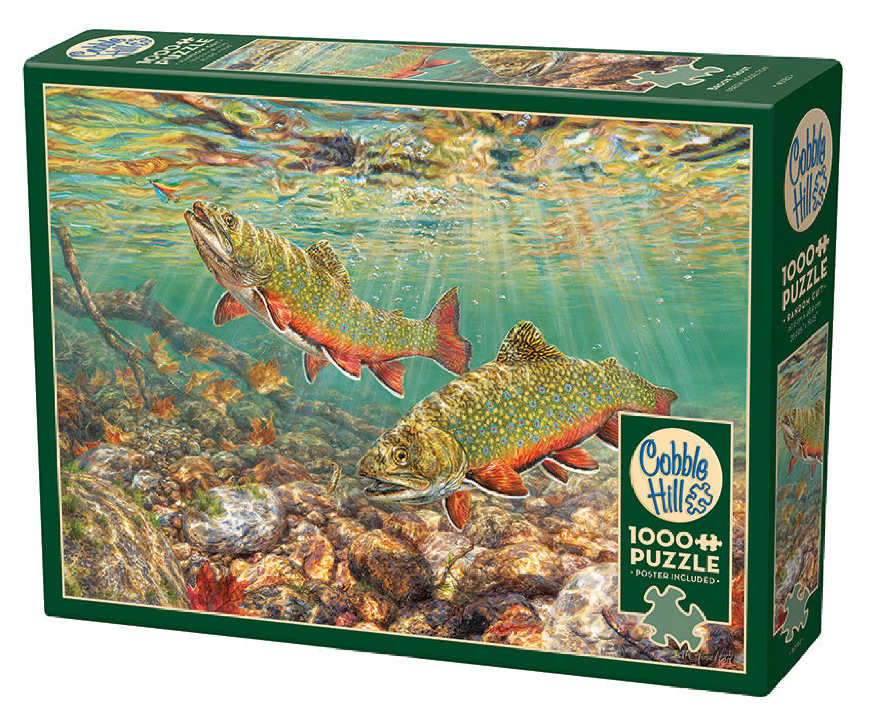 Waterscape^Cobble Hill Puzzles Brook Trout | 1000 Piece