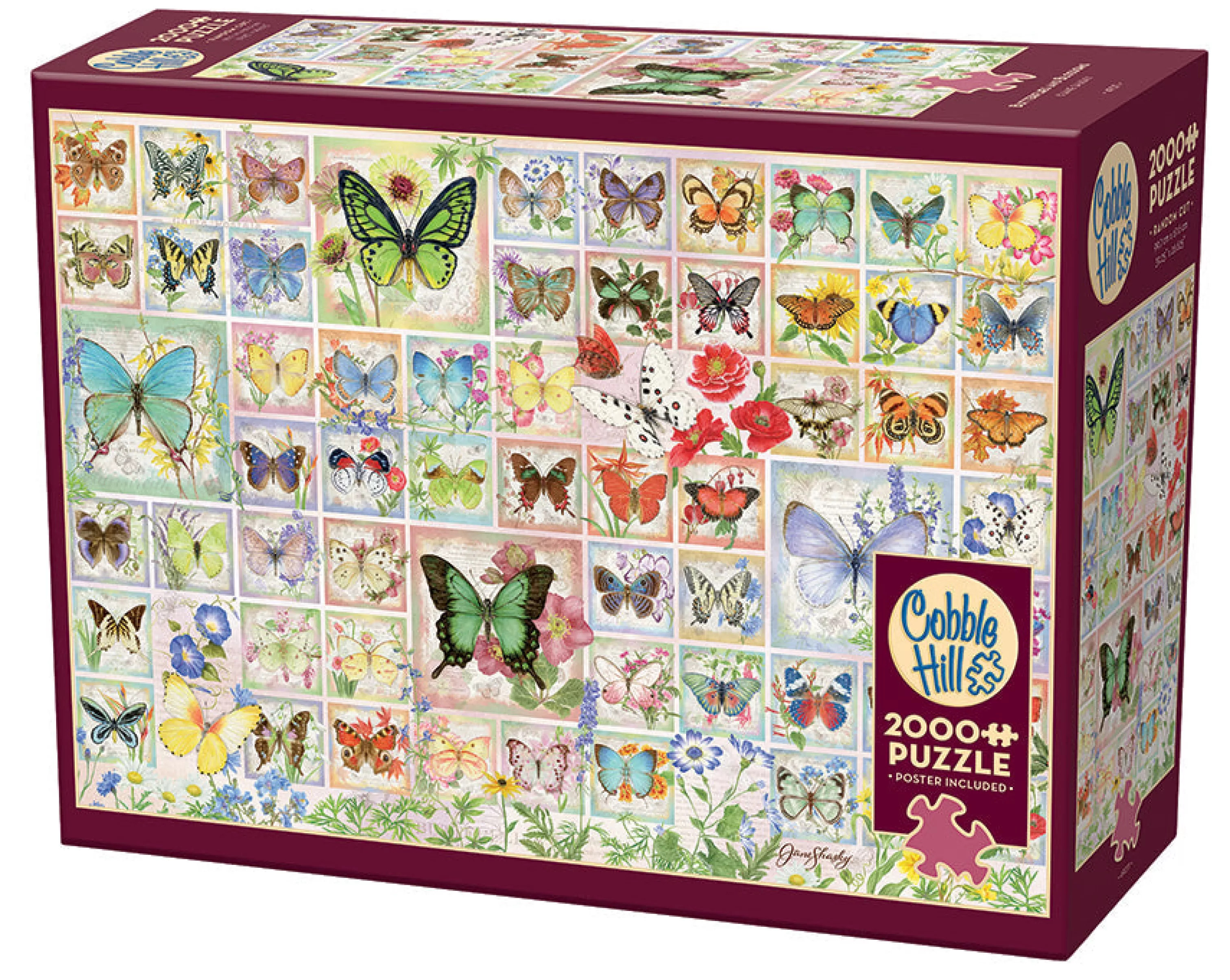 Flowers | Gardens^Cobble Hill Puzzles Butterflies And Blossoms | 2000 Piece