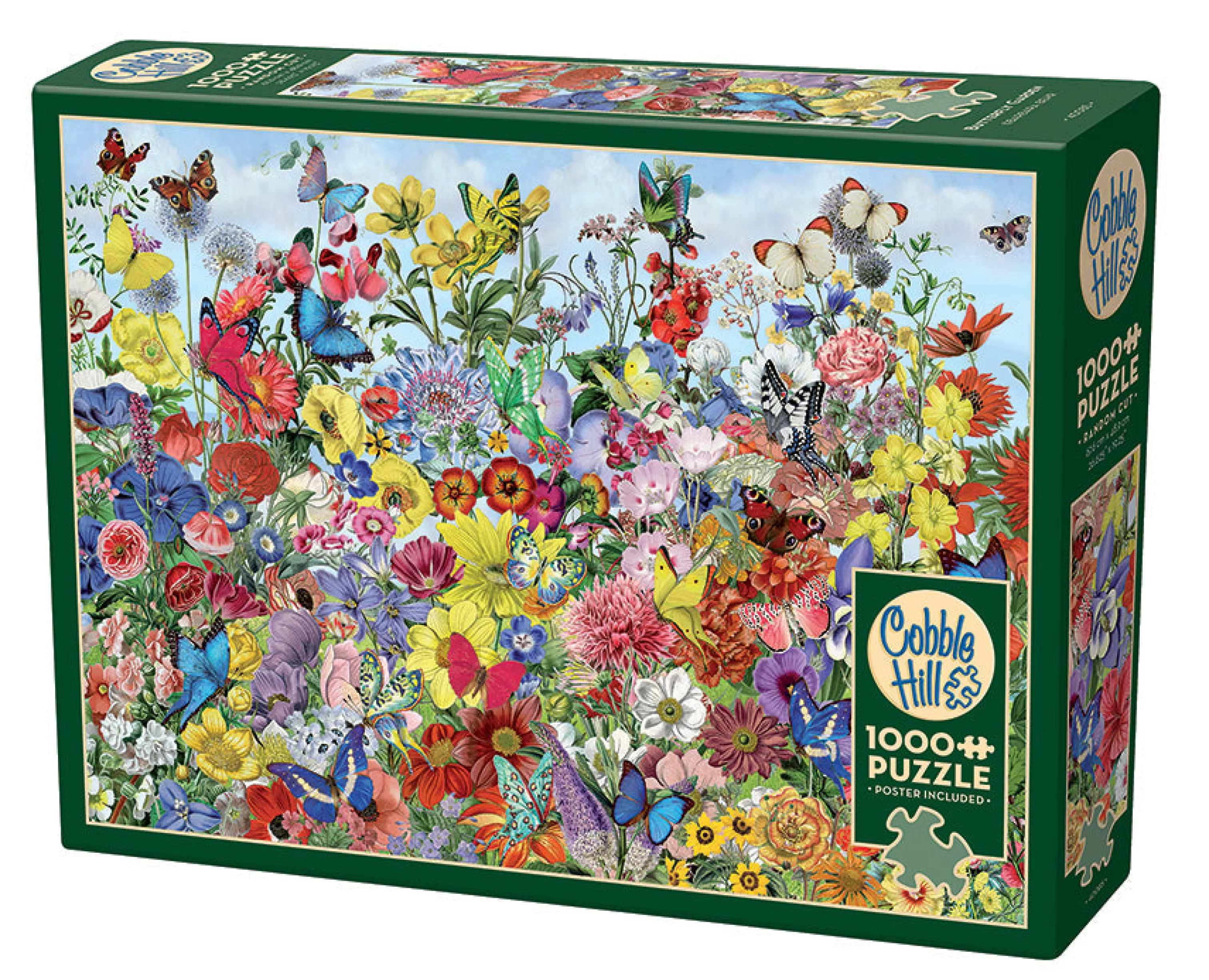 Flowers | Gardens^Cobble Hill Puzzles Butterfly Garden | 1000 Piece