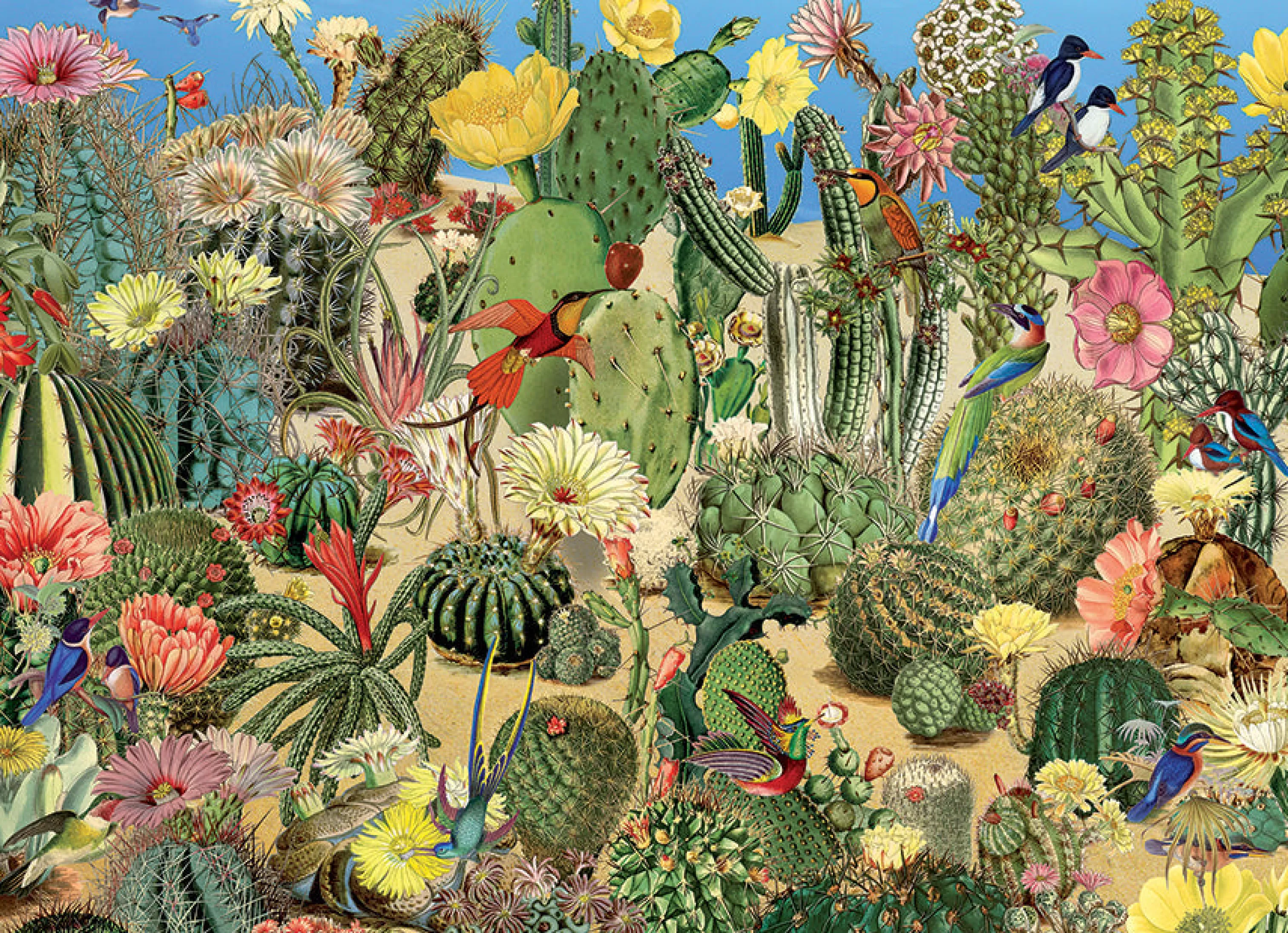 Flowers | Gardens^Cobble Hill Puzzles Cactus Garden | 1000 Piece