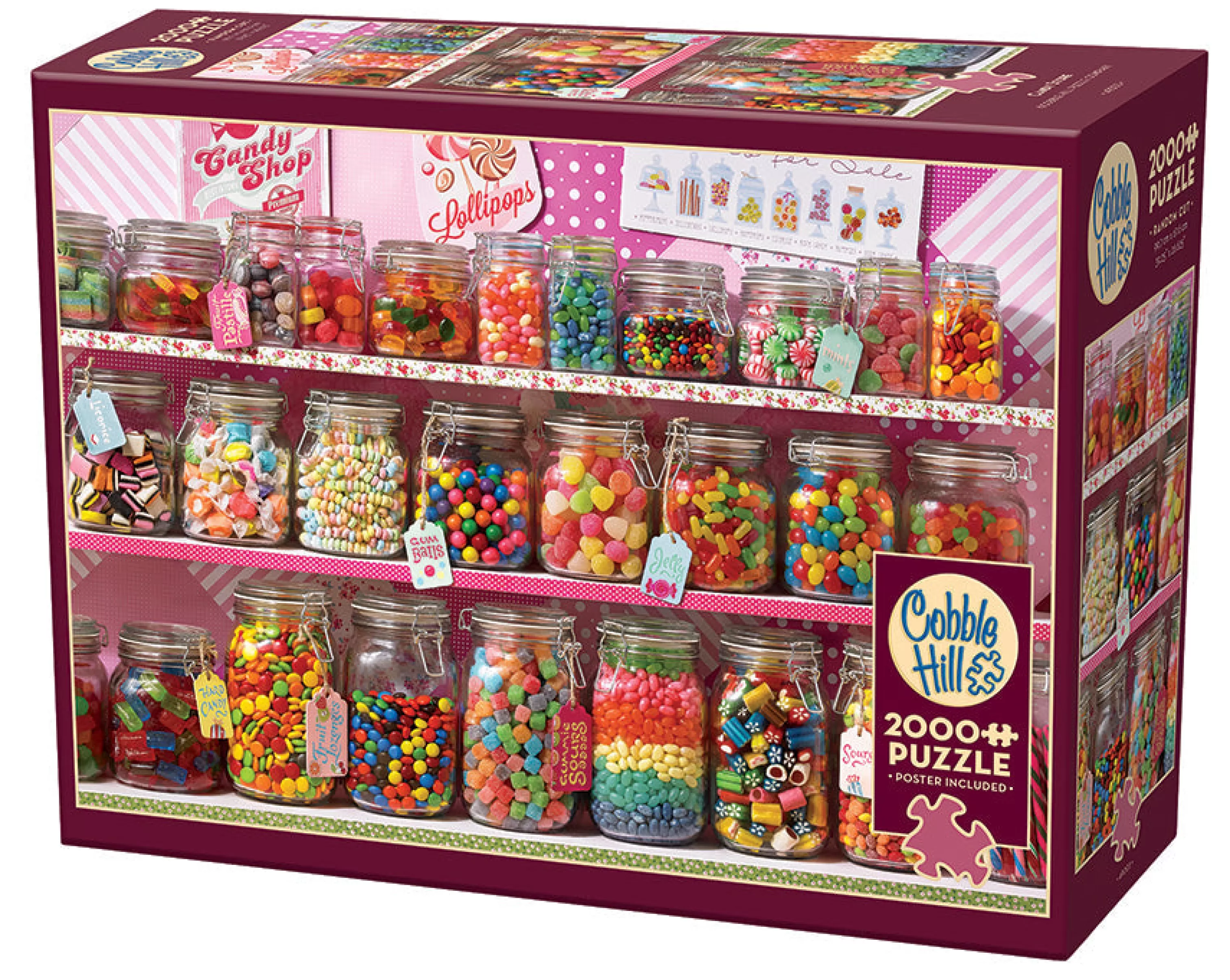 Truly Original Puzzles (Top)^Cobble Hill Puzzles Candy Store | 2000 Piece