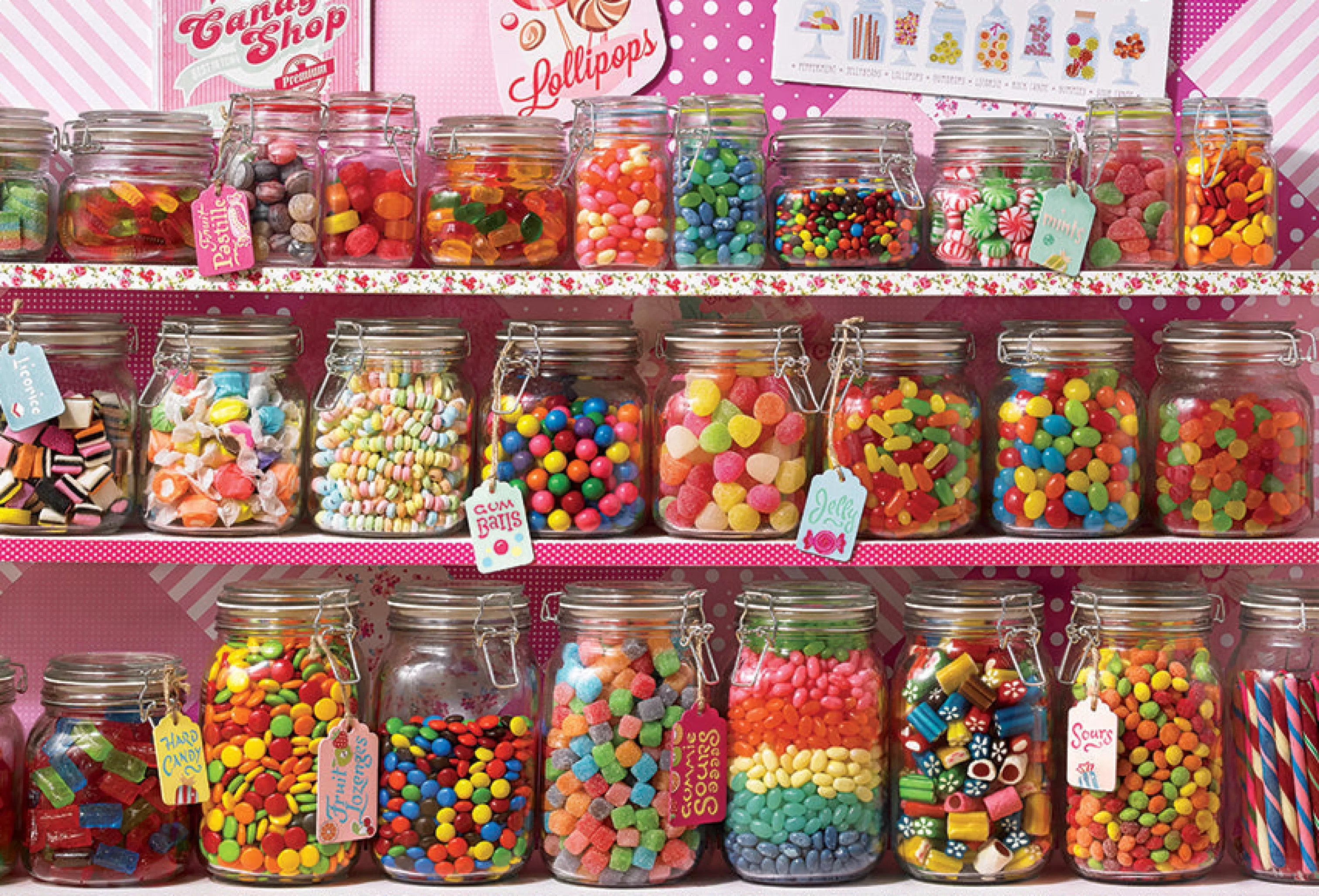 Truly Original Puzzles (Top)^Cobble Hill Puzzles Candy Store | 2000 Piece