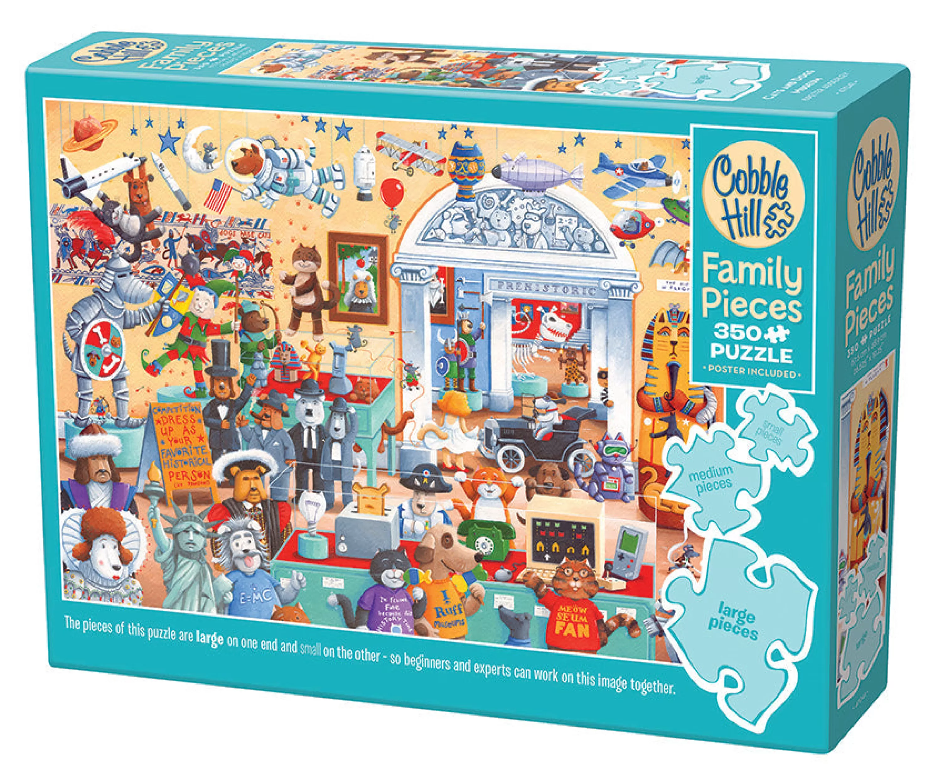 Cats^Cobble Hill Puzzles Cats And Dogs Museum (Family) | Family Pieces 350