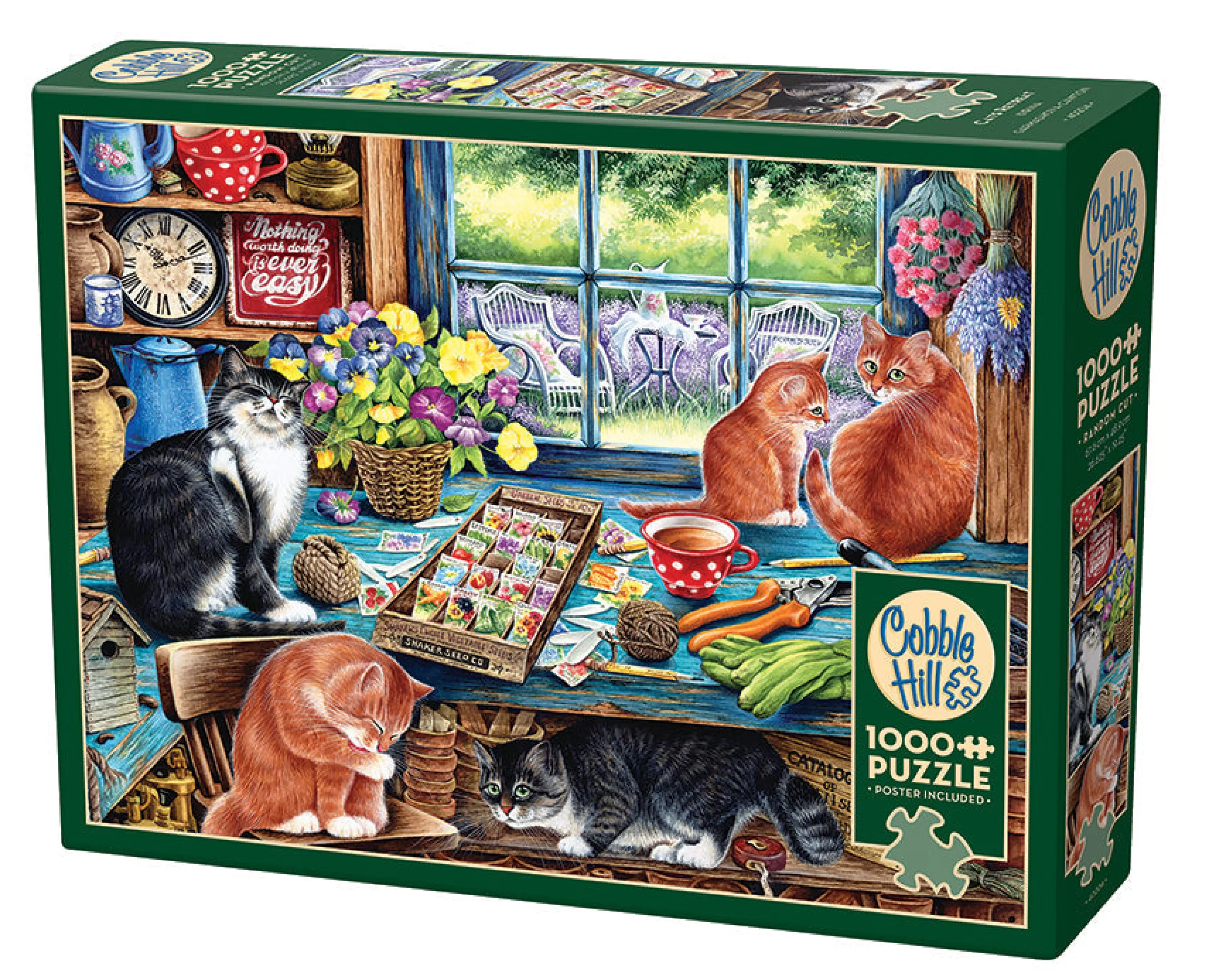 Flowers | Gardens^Cobble Hill Puzzles Cats Retreat | 1000 Piece