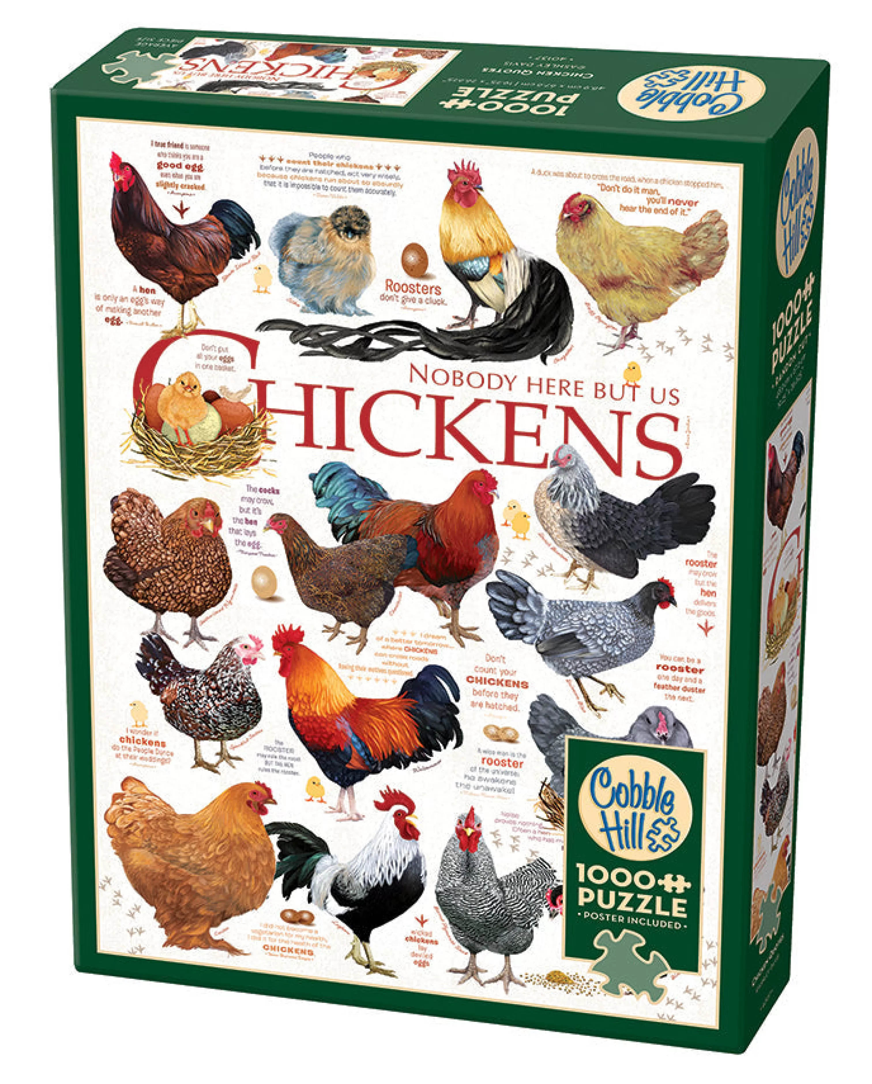 Farm^Cobble Hill Puzzles Chicken Quotes | 1000 Piece