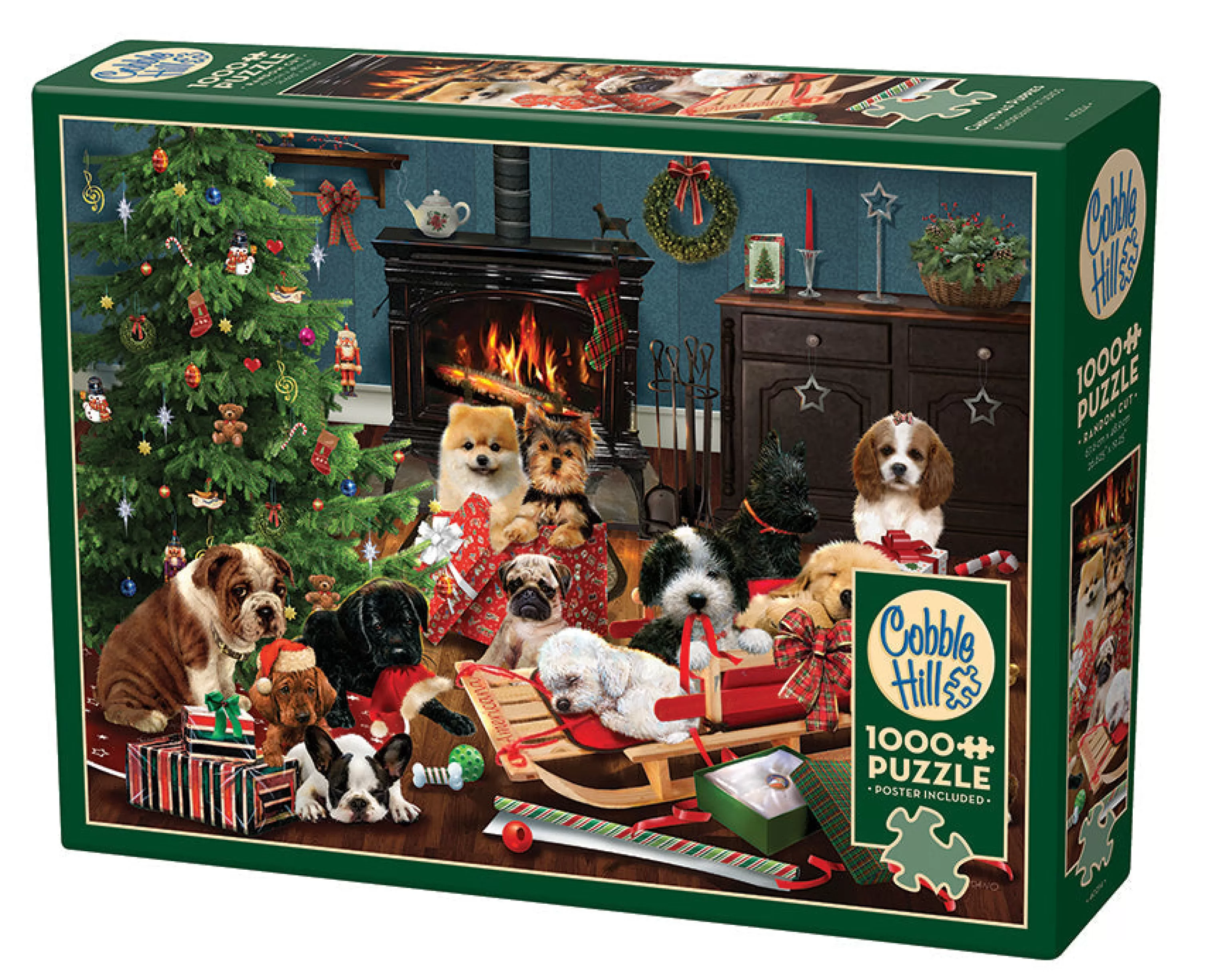 Dogs^Cobble Hill Puzzles Christmas Puppies | 1000 Piece