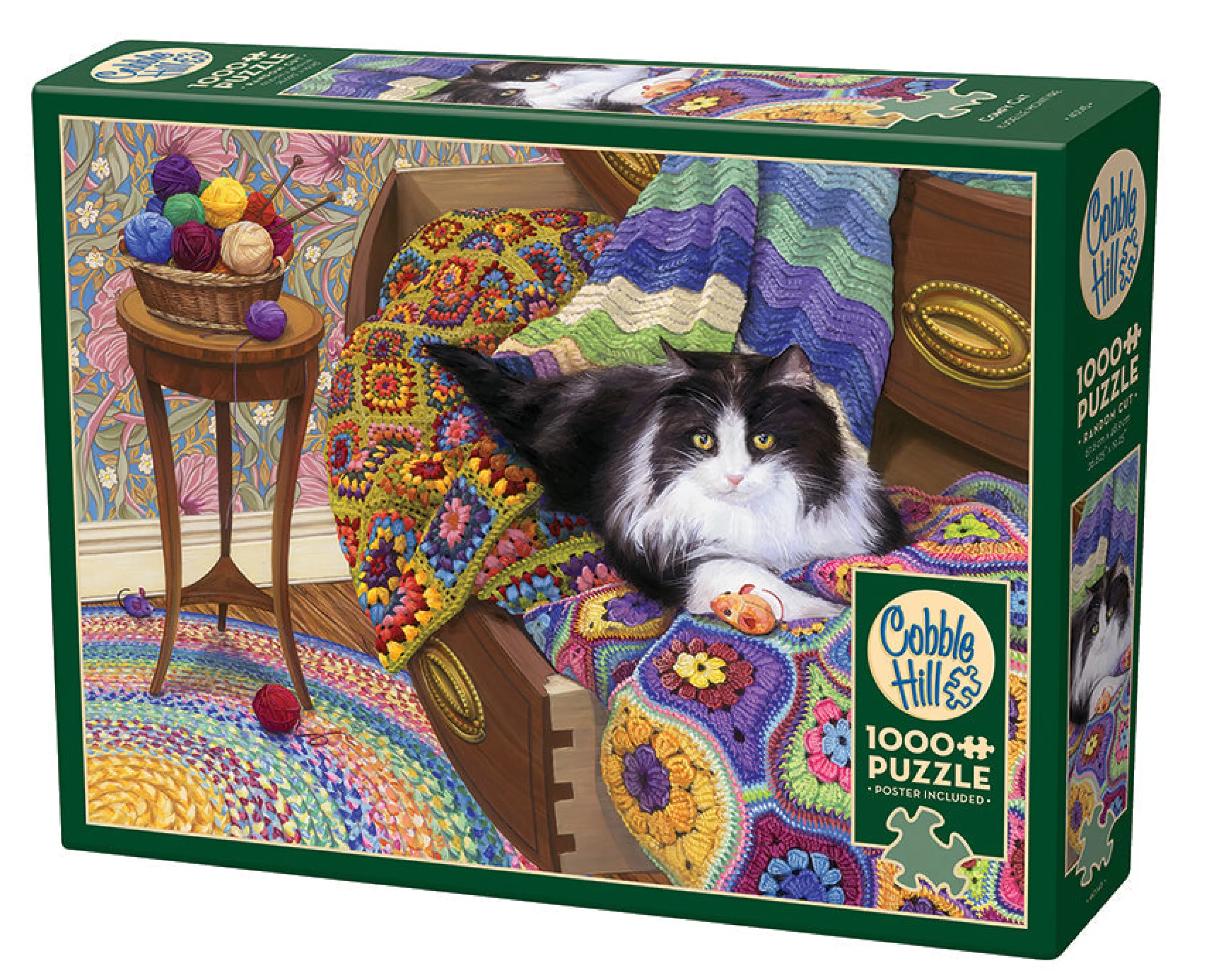 Sewing | Quilting^Cobble Hill Puzzles Comfy Cat | 1000 Piece