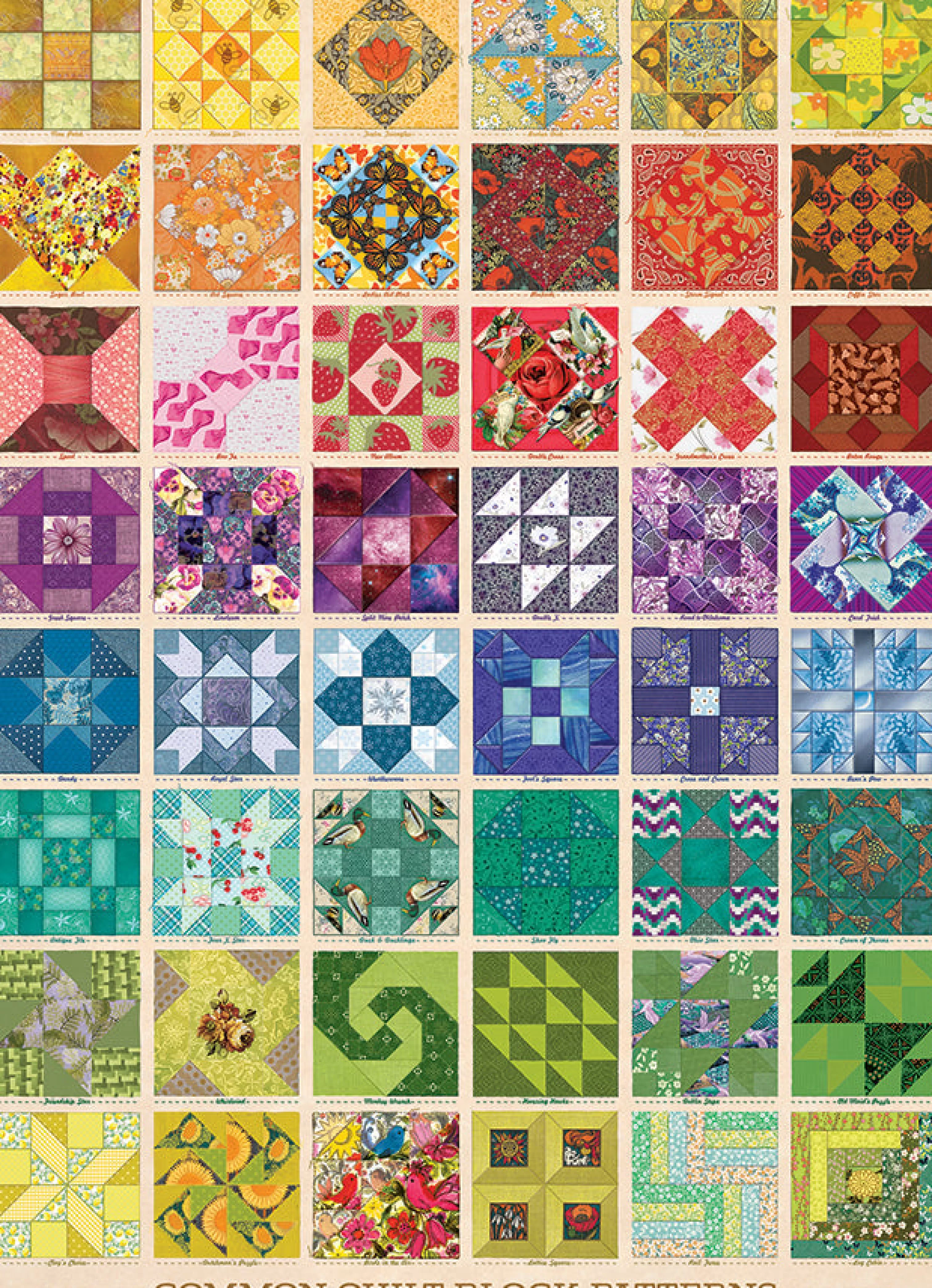 Sewing | Quilting^Cobble Hill Puzzles Common Quilt Blocks | 1000 Piece