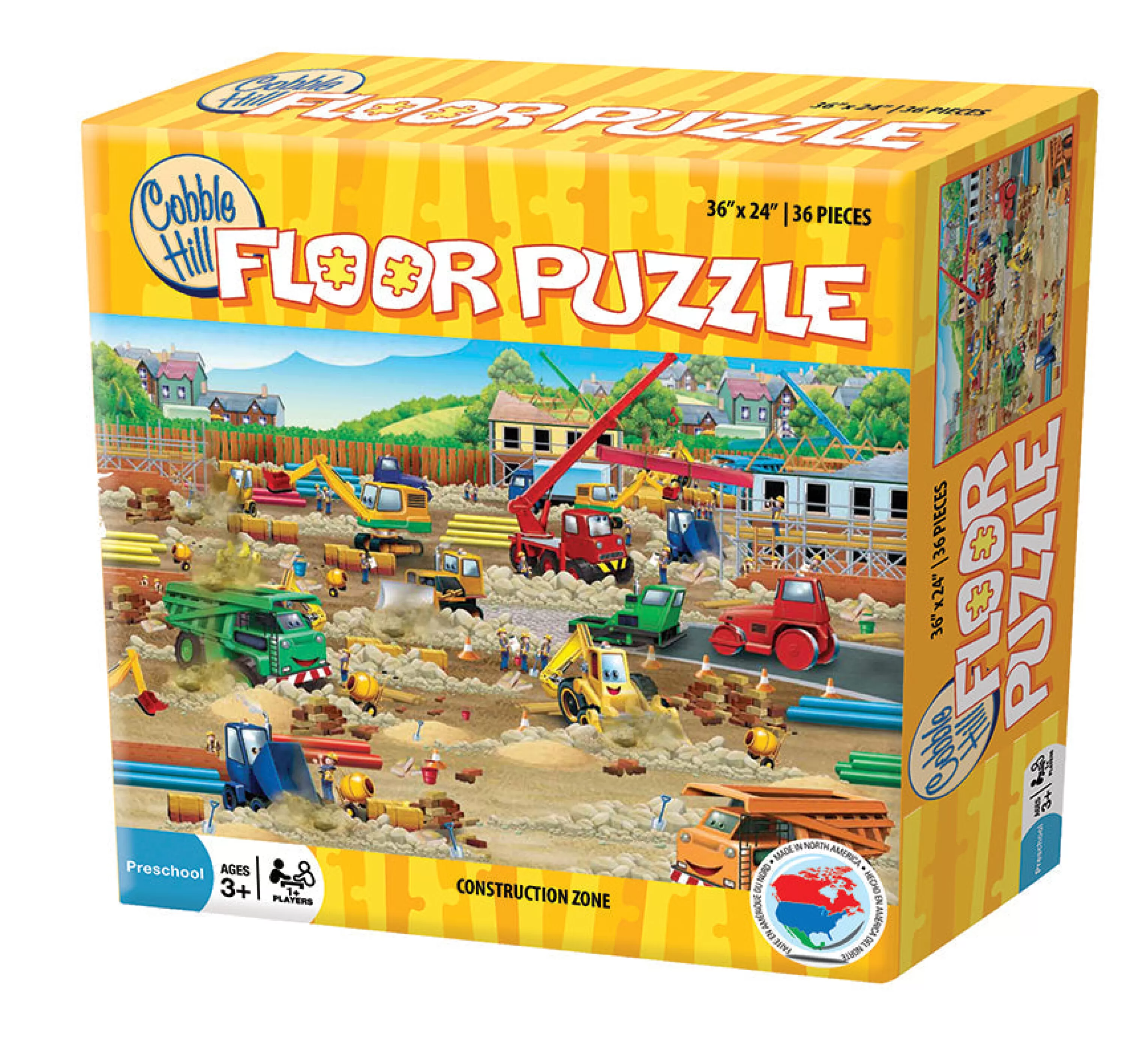 Cartoon^Cobble Hill Puzzles Construction Zone (Floor 36Pc)