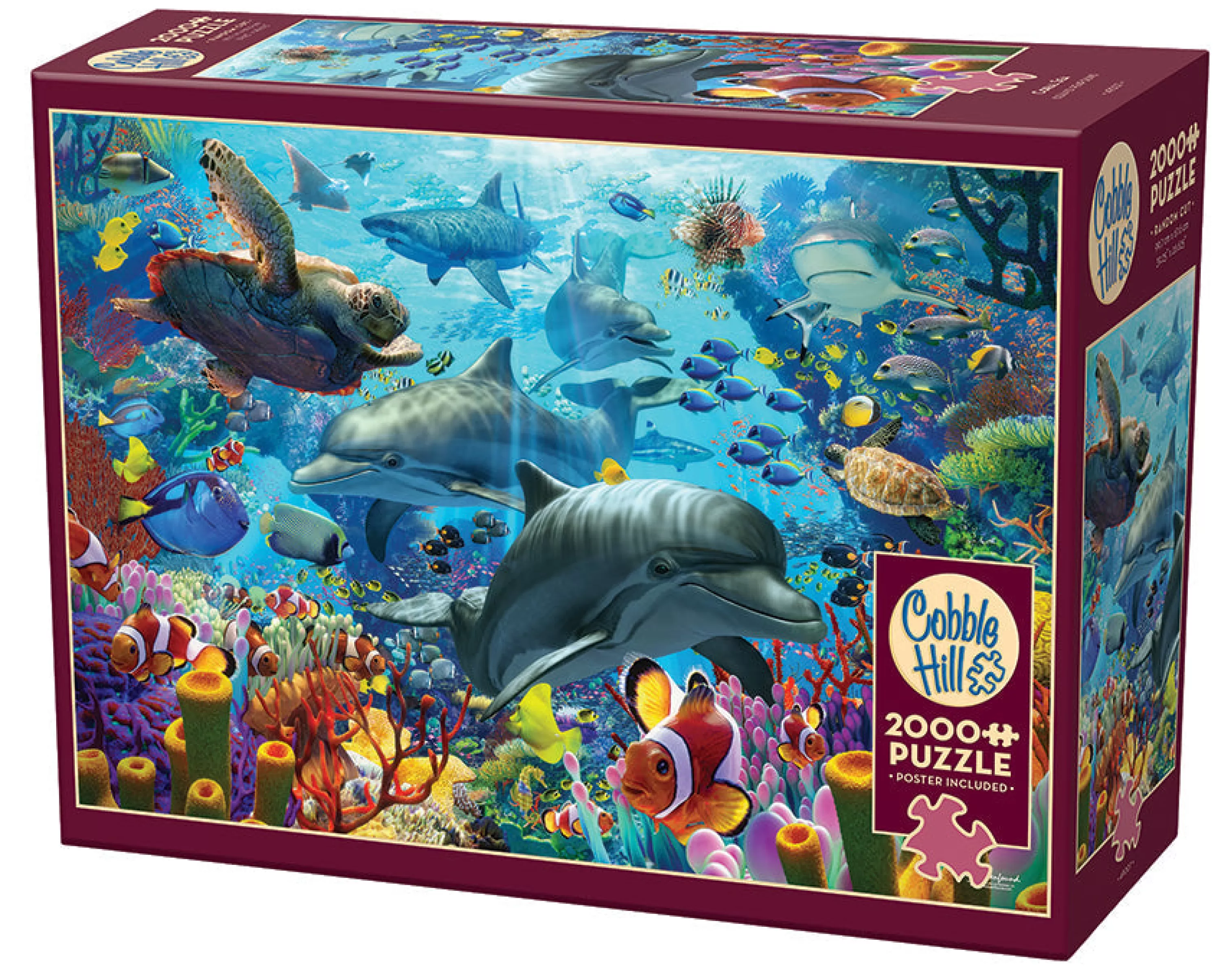 Waterscape^Cobble Hill Puzzles Coral Sea | 2000 Piece