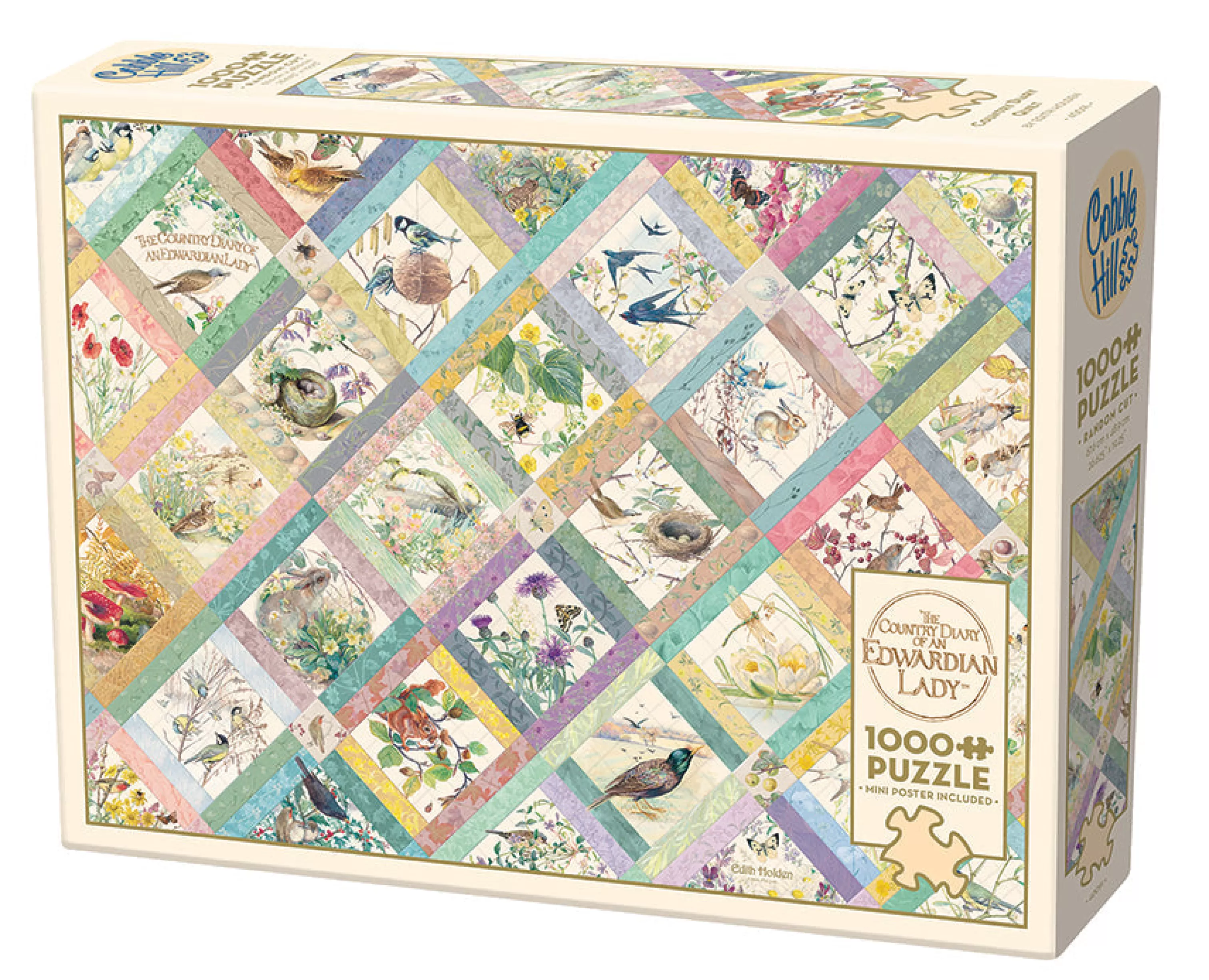 Collage - Miniscene^Cobble Hill Puzzles Country Diary Quilt | 1000 Piece