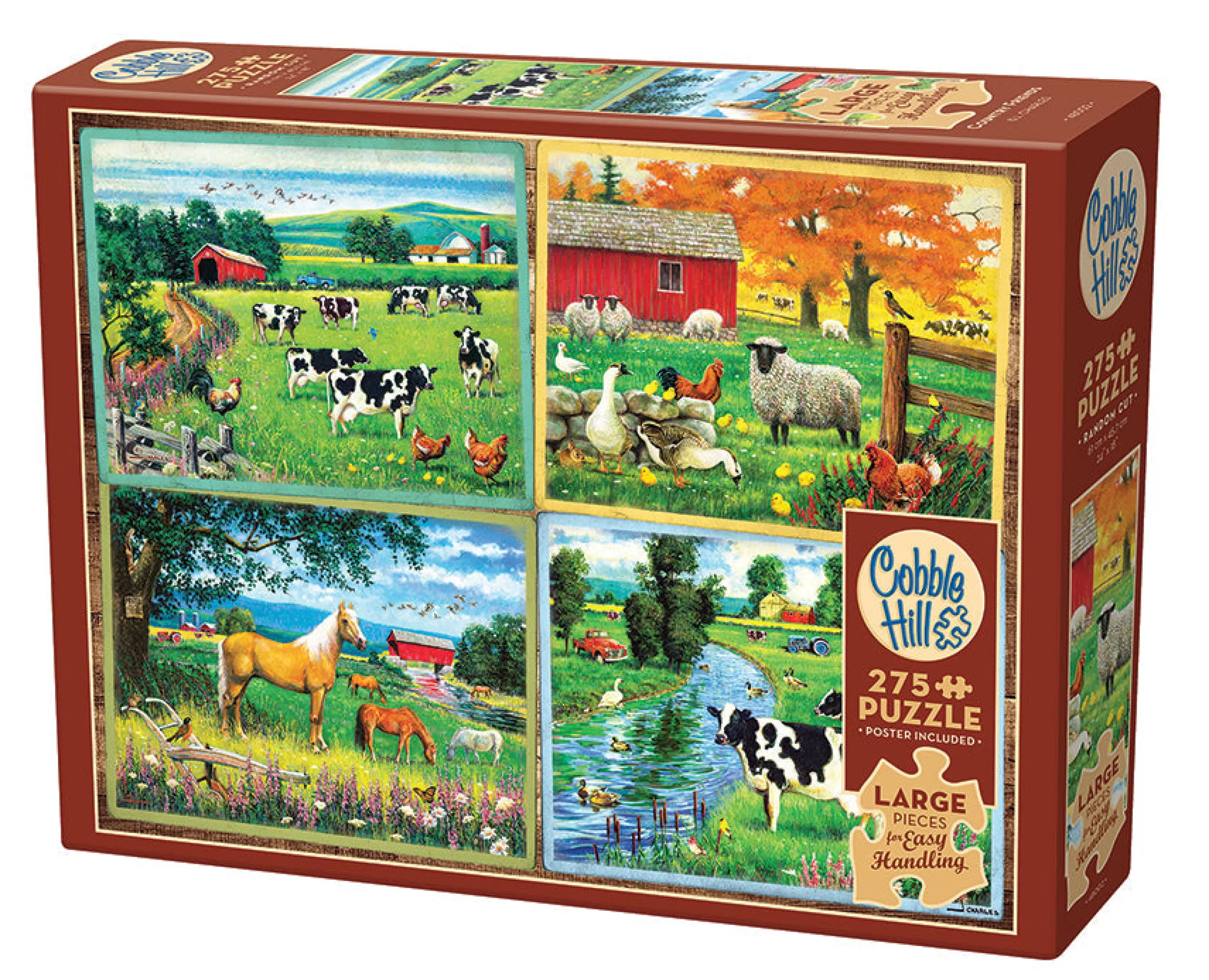 Autumn | Fall^Cobble Hill Puzzles Country Friends | Easy Handling 275 Piece