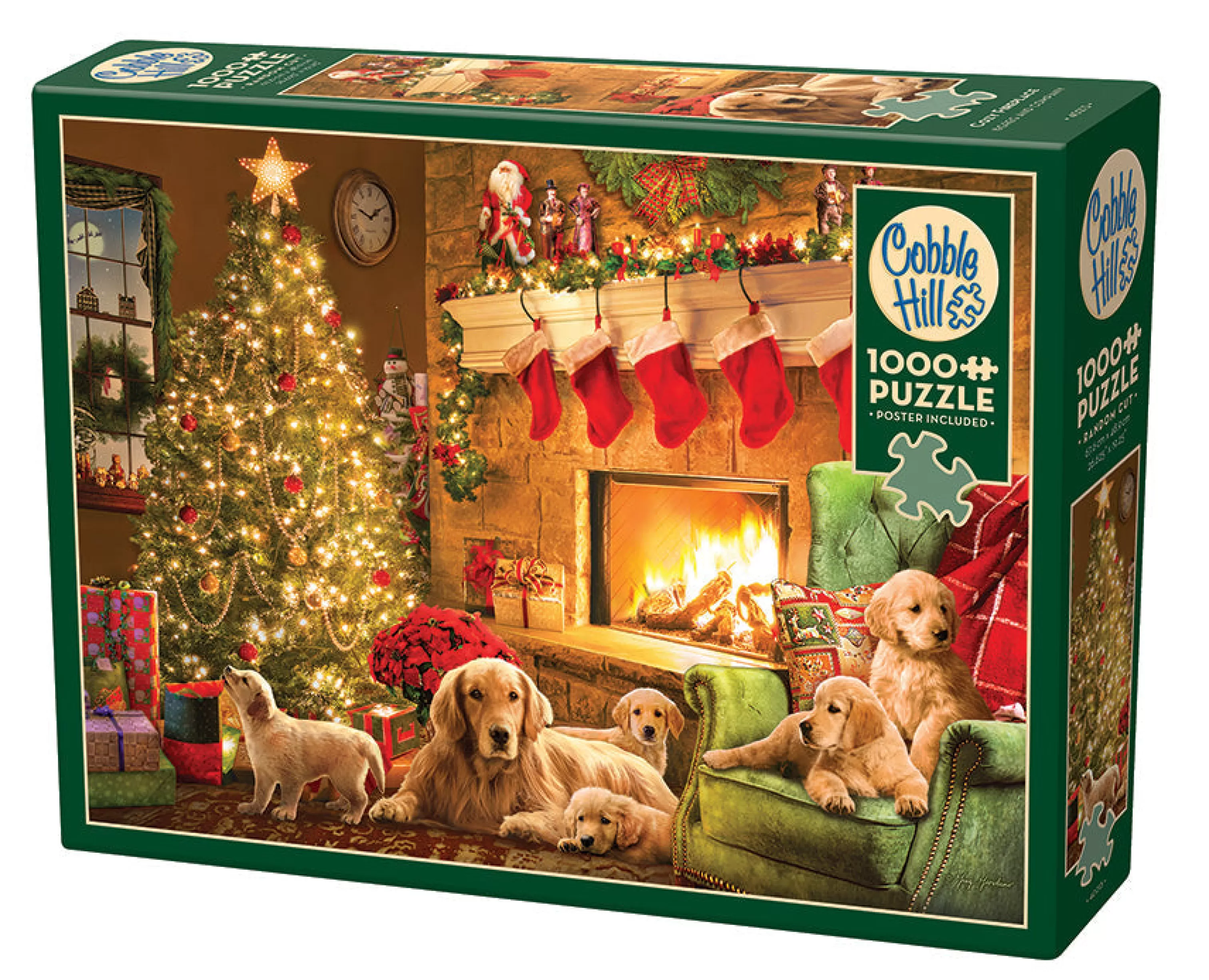 Dogs^Cobble Hill Puzzles Cozy Fireplace | 1000 Piece