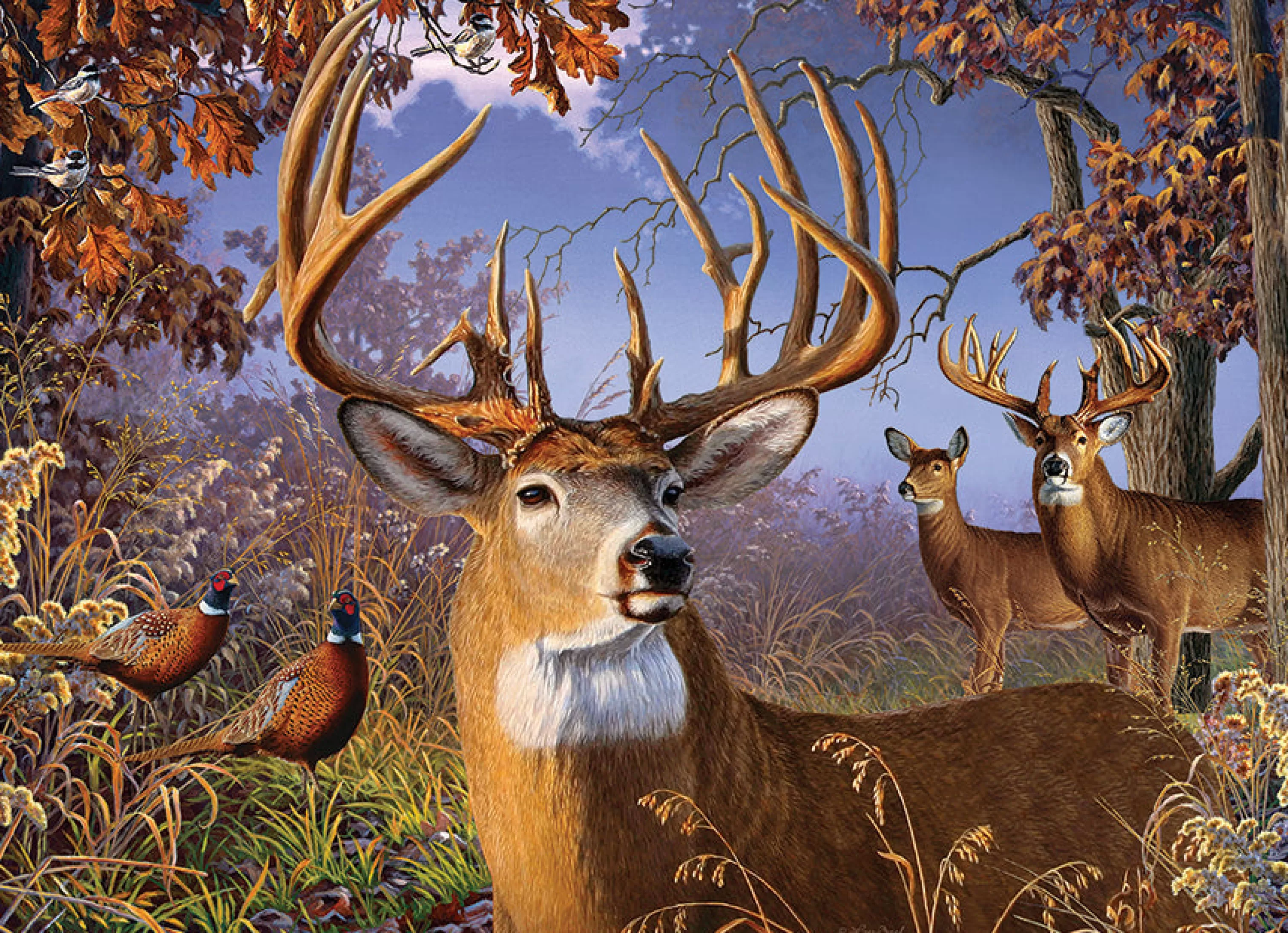 Wildlife^Cobble Hill Puzzles Deer And Pheasant | 500 Piece