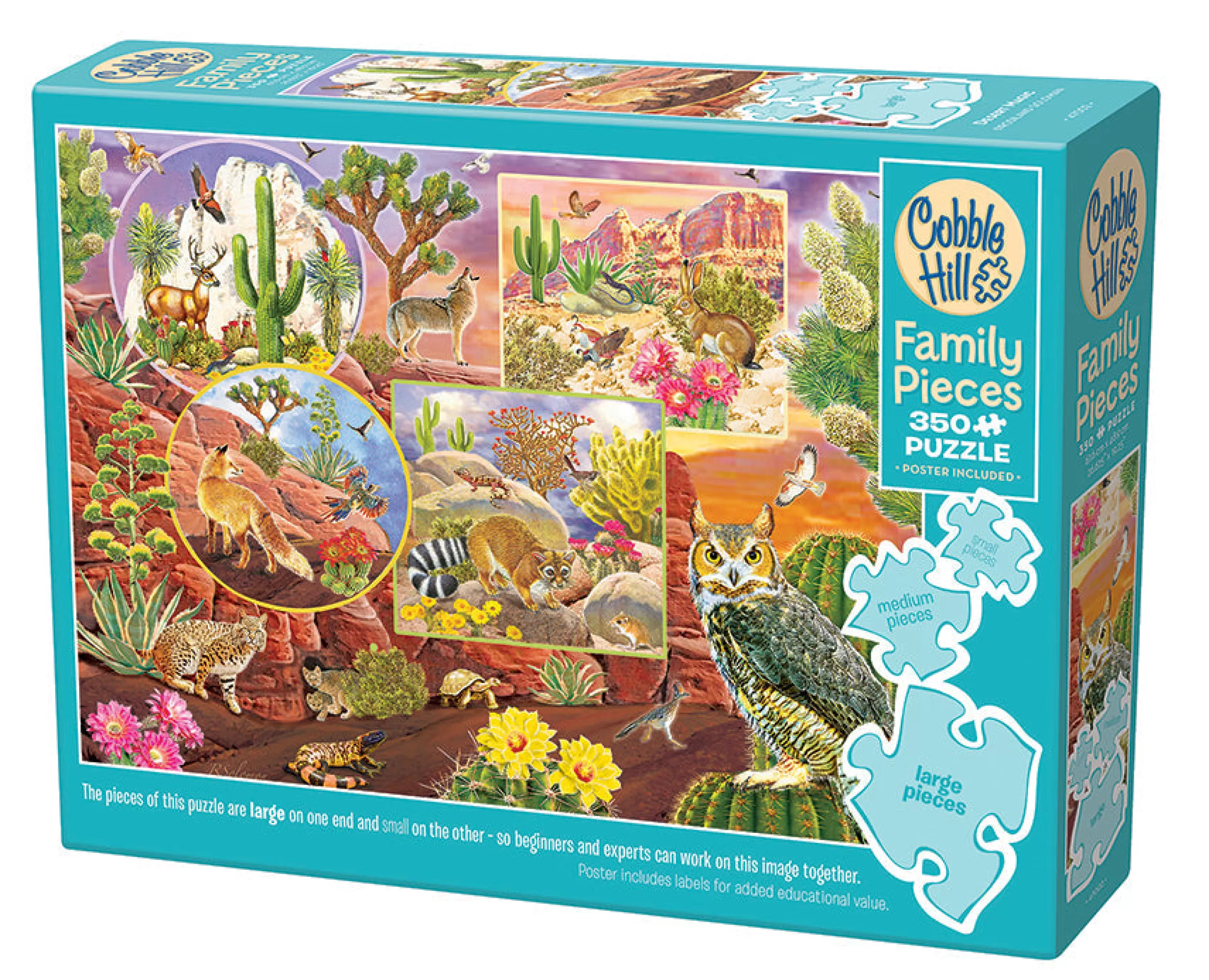 Wildlife^Cobble Hill Puzzles Desert Magic (Family) | Family Pieces 350