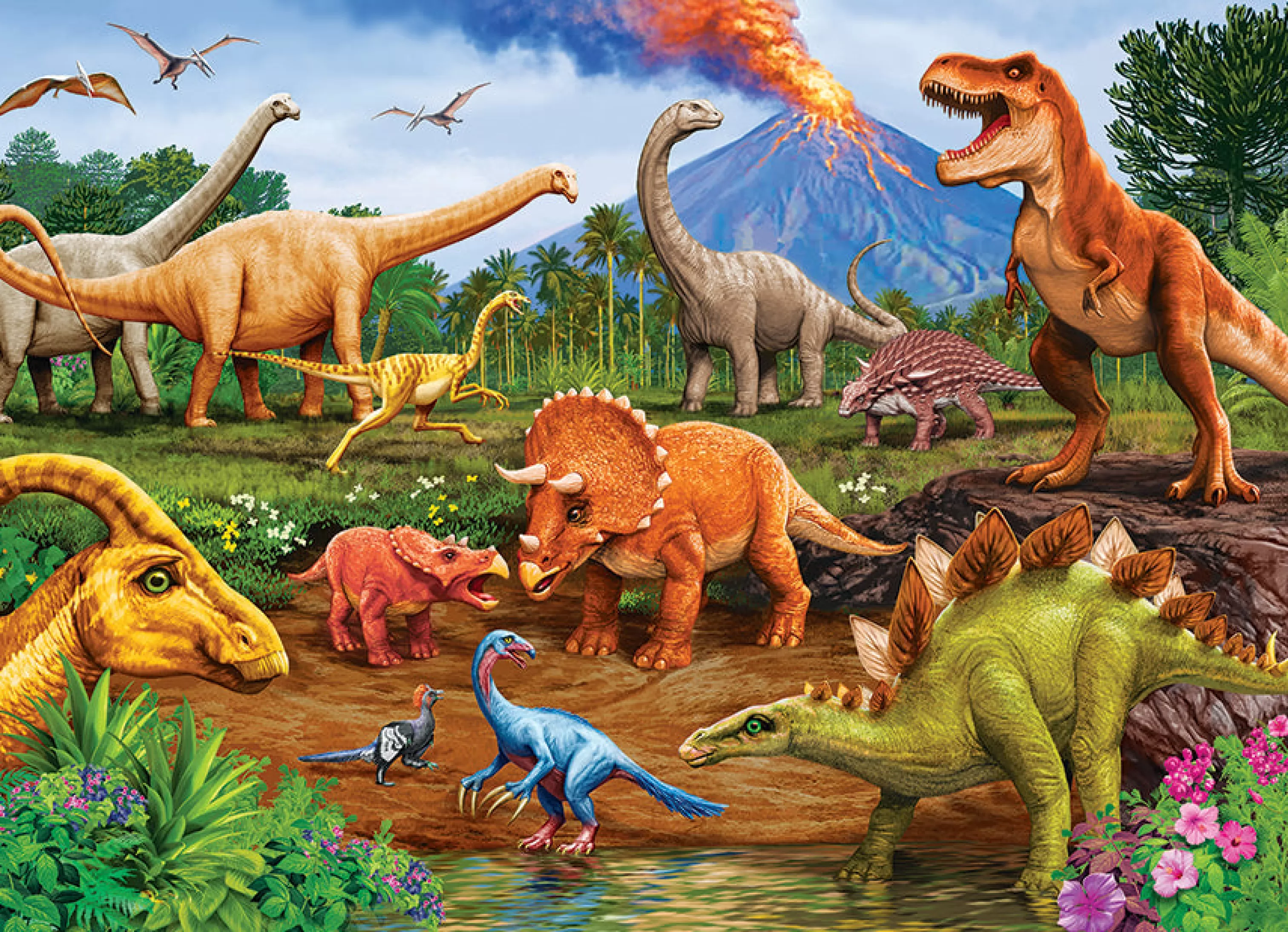 Wildlife^Cobble Hill Puzzles Dinos (Family) | Family Pieces 350