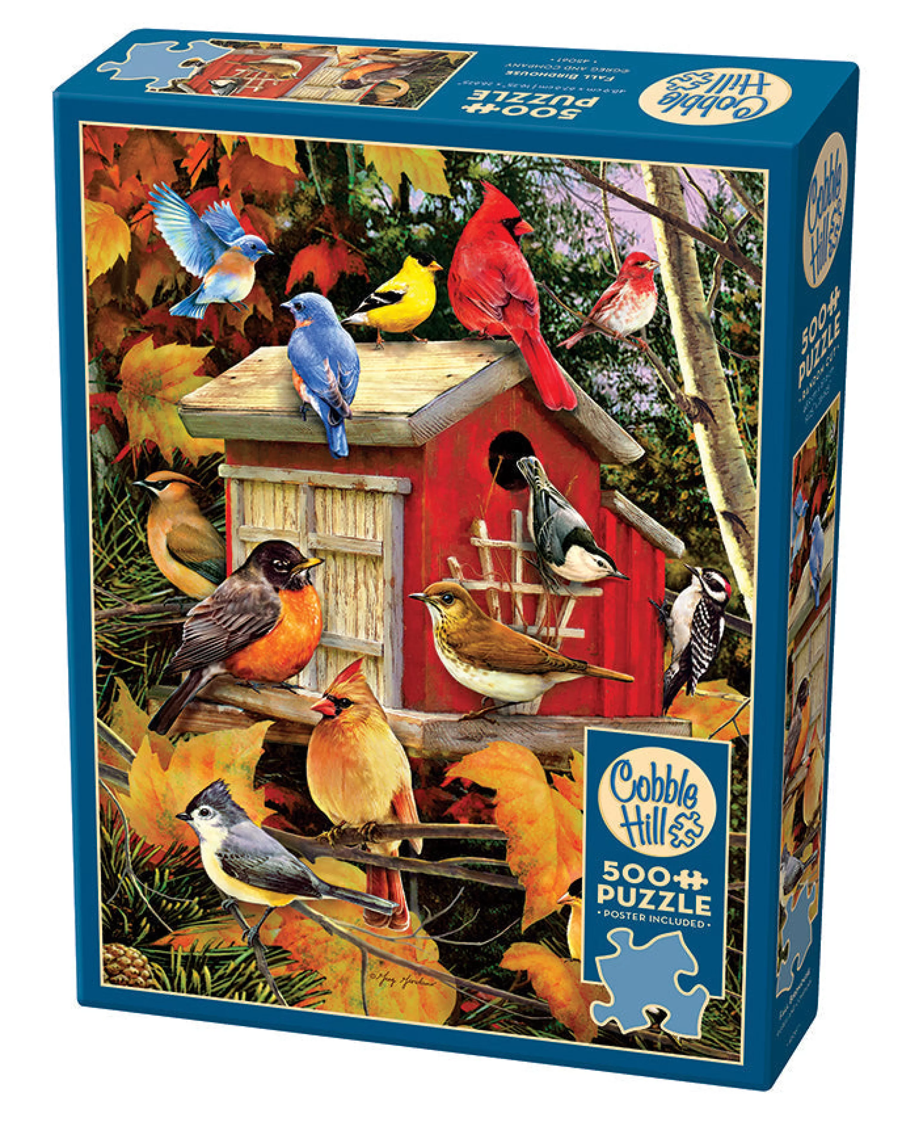 Birds^Cobble Hill Puzzles Fall Birdhouse | 500 Piece