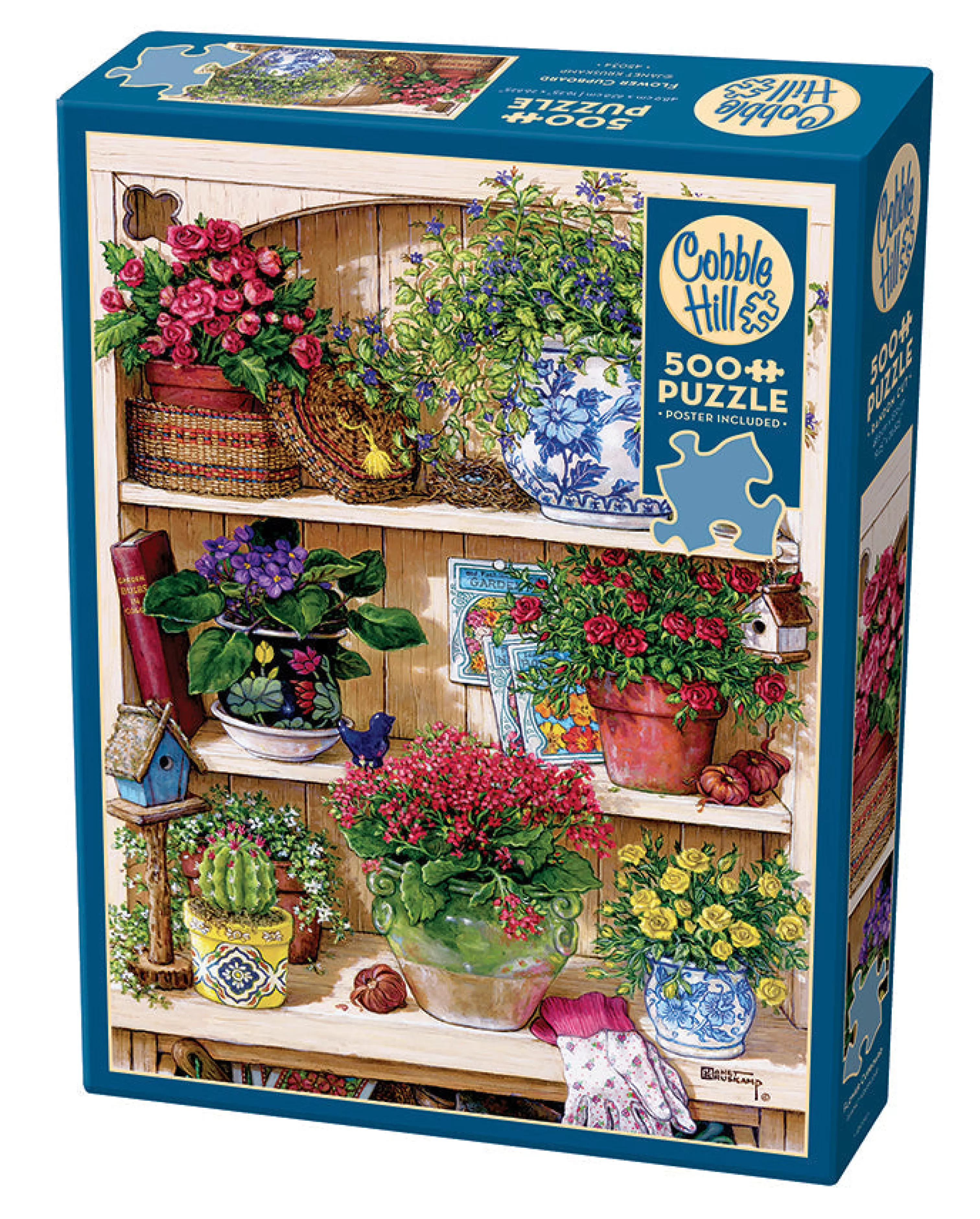 Flowers | Gardens^Cobble Hill Puzzles Flower Cupboard | 500 Piece