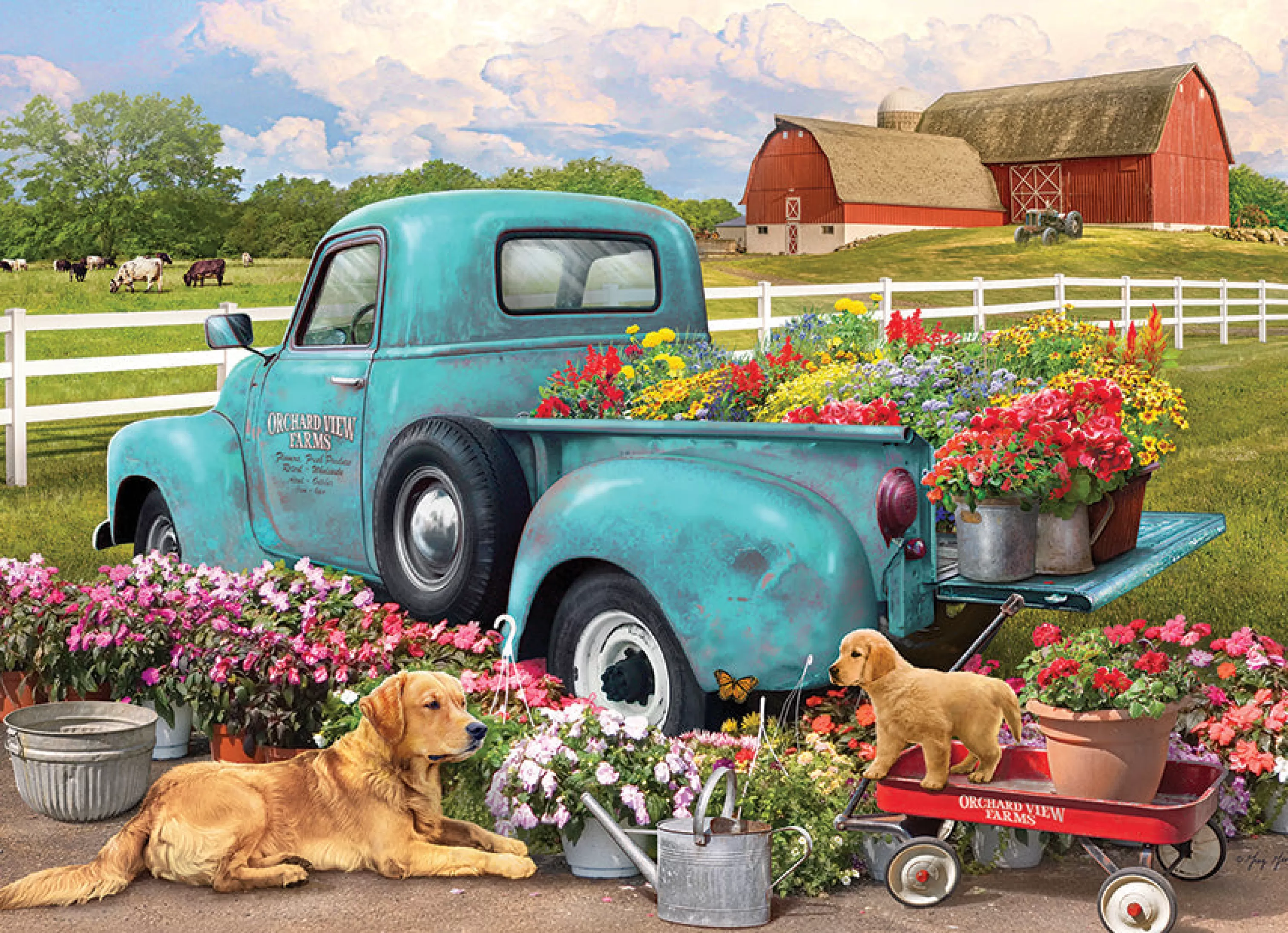 Nostalgia | Vintage^Cobble Hill Puzzles Flower Truck | 1000 Piece