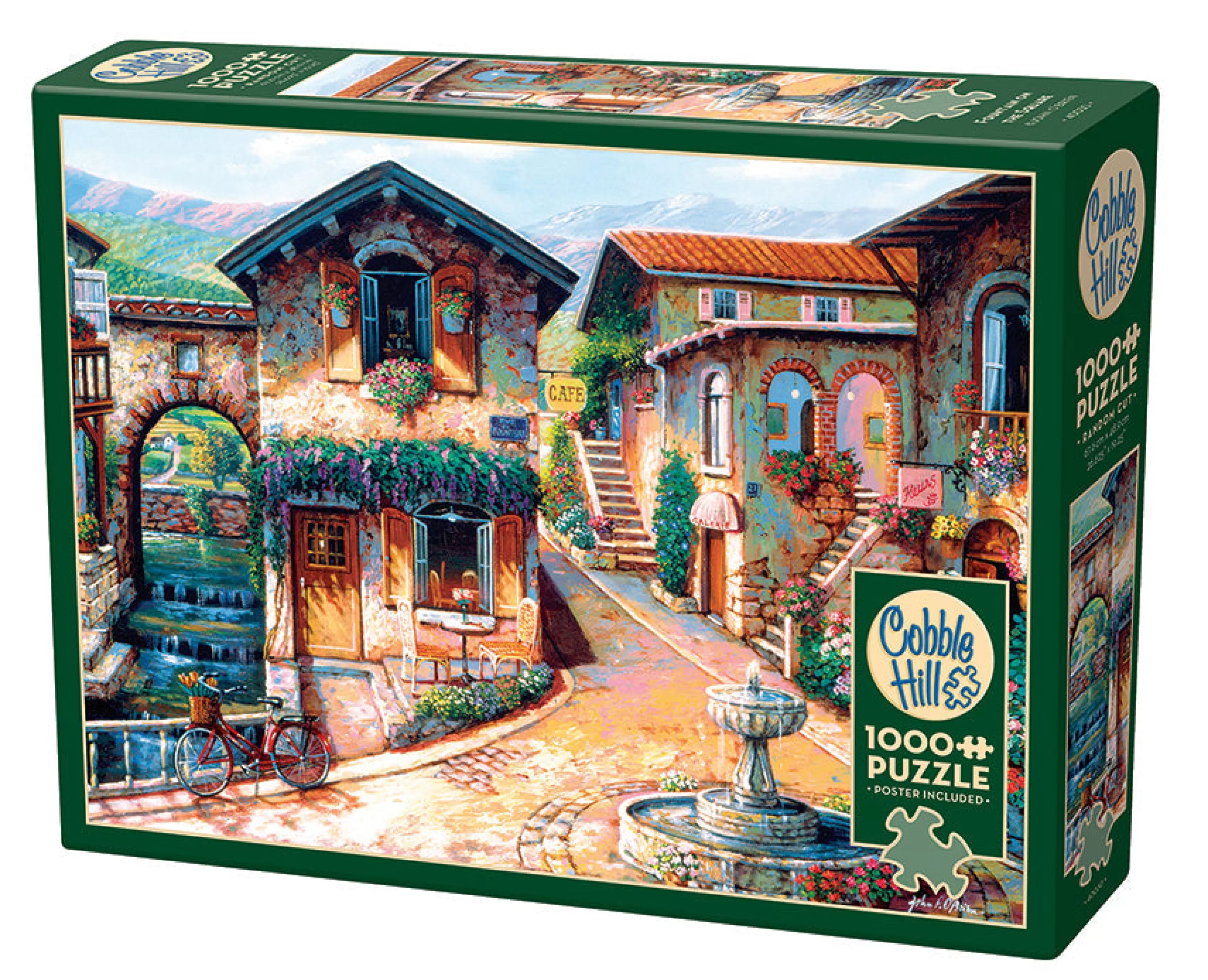 Road Adventures^Cobble Hill Puzzles Fountain On The Square | 1000 Piece