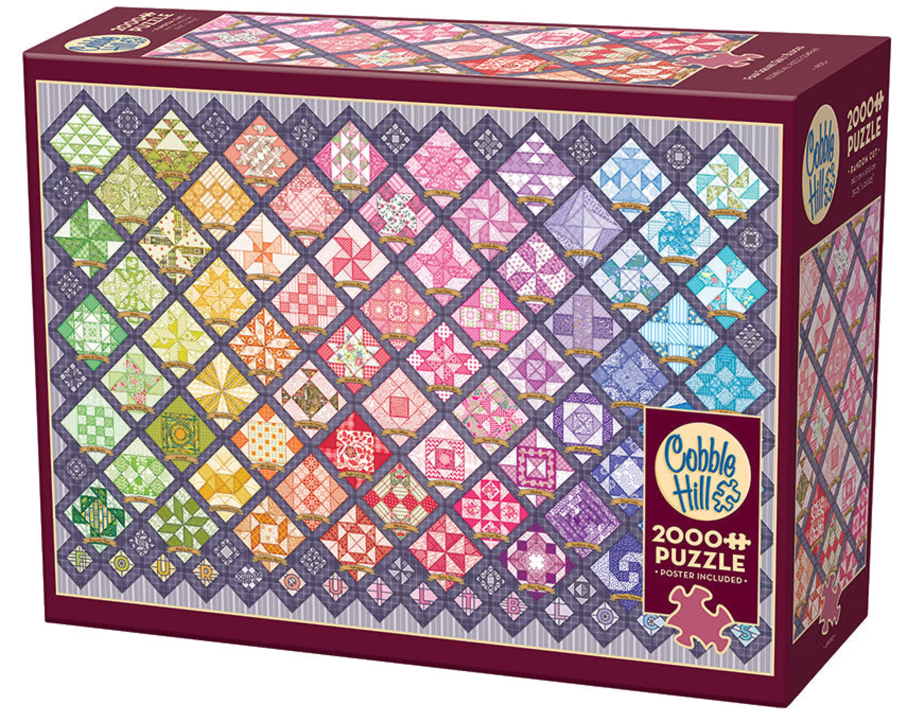 Sewing | Quilting^Cobble Hill Puzzles Four Square Quilt Blocks | 2000 Piece