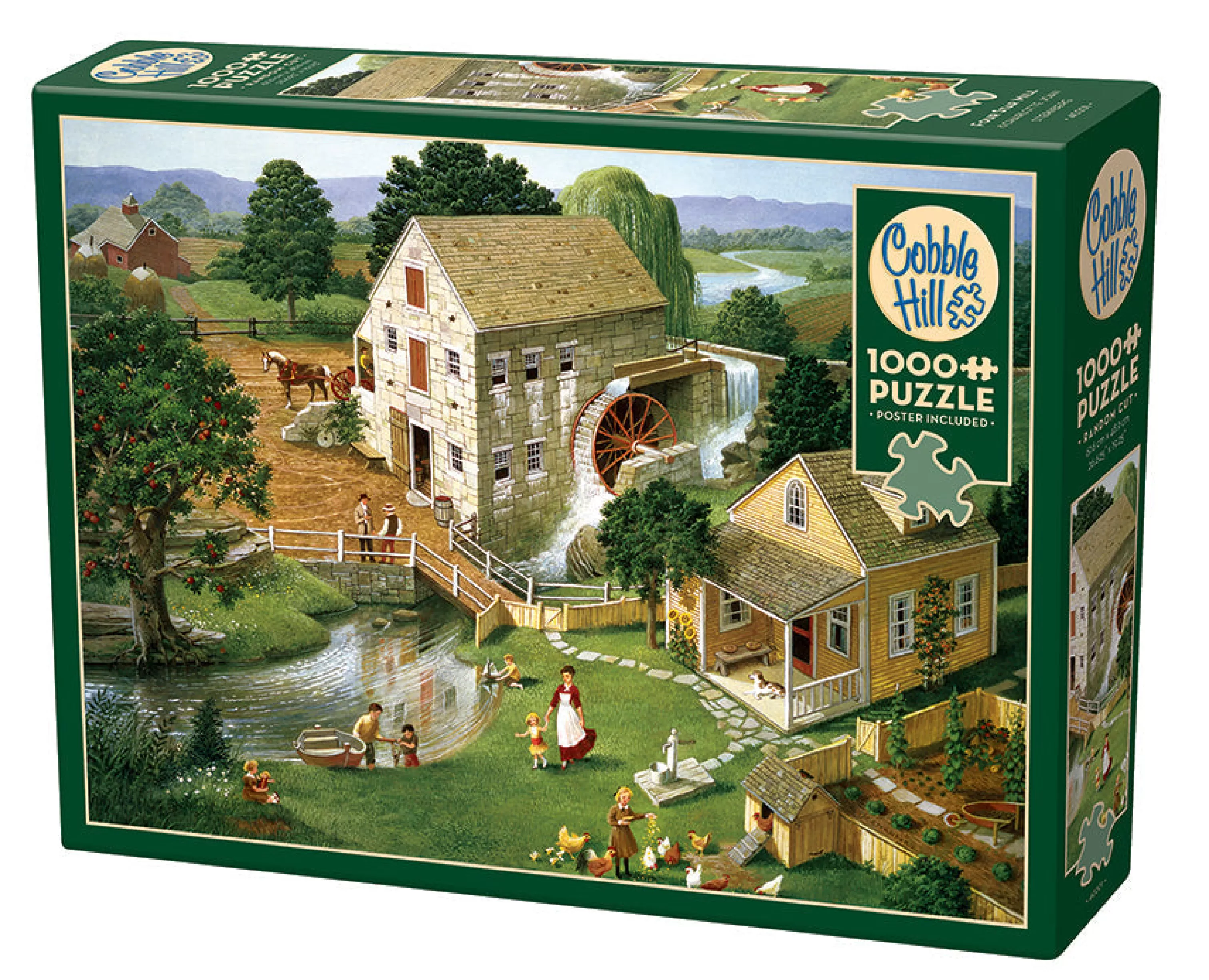 Nostalgia | Vintage^Cobble Hill Puzzles Four Star Mill | 1000 Piece