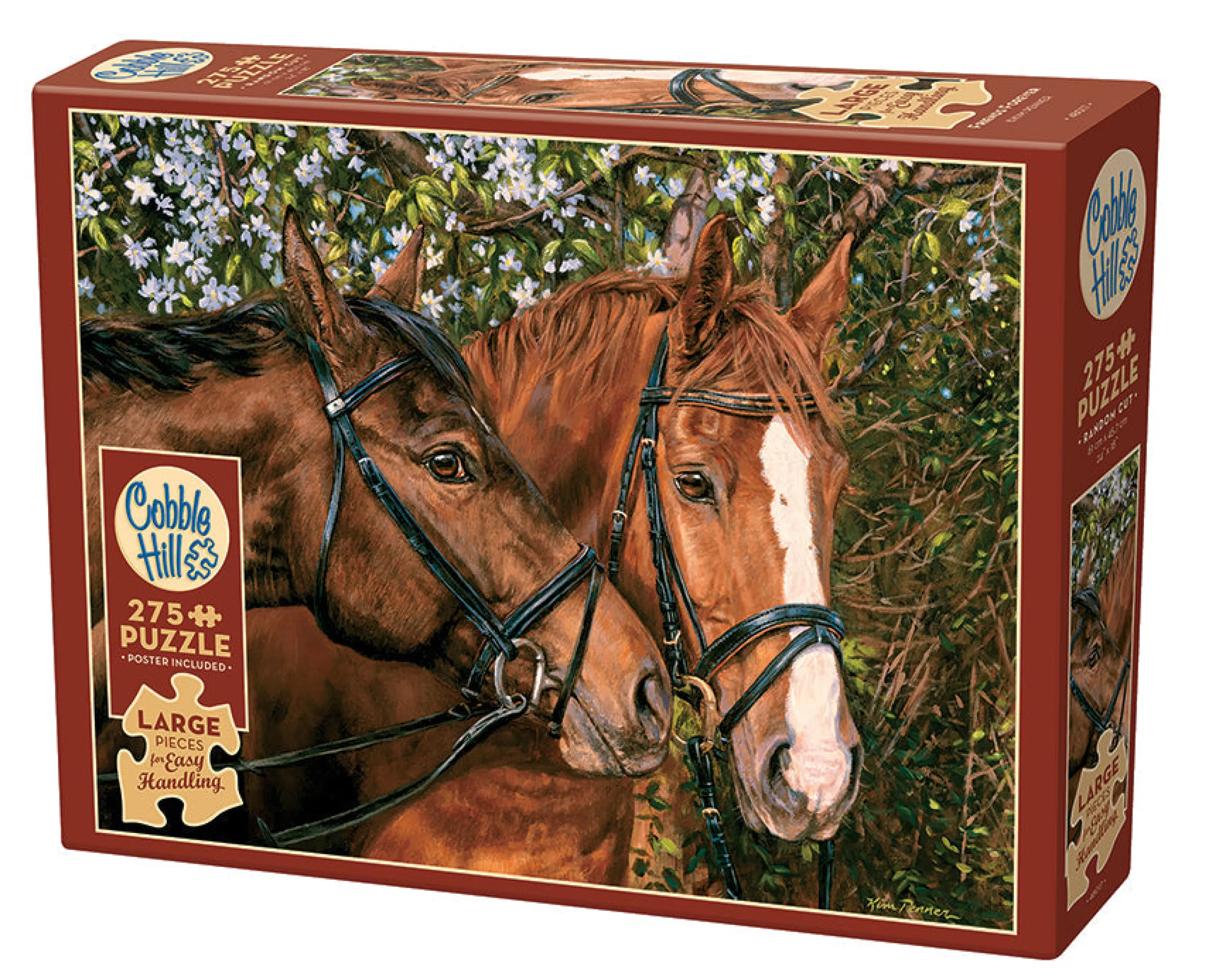 Horses^Cobble Hill Puzzles Friends Forever | Easy Handling 275 Piece