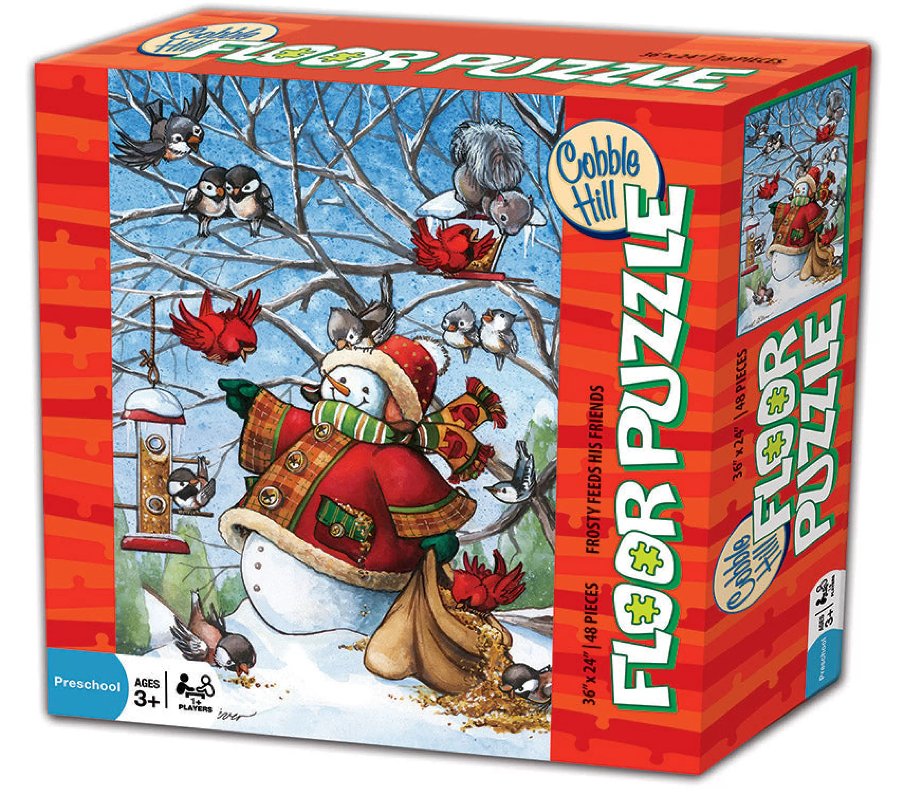 Birds^Cobble Hill Puzzles Frosty Feeds His Friends (Floor 48Pc)