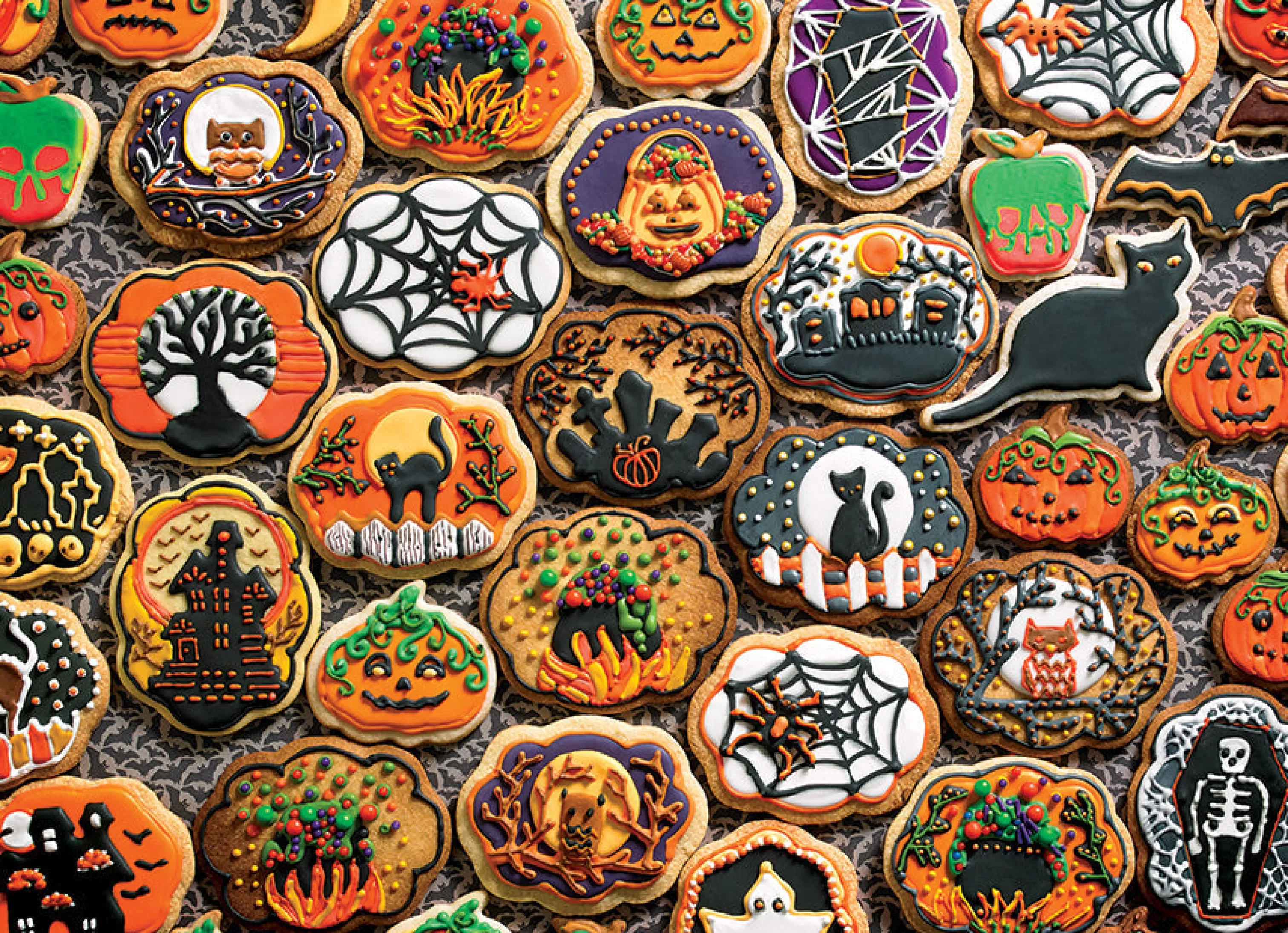 Truly Original Puzzles (Top)^Cobble Hill Puzzles Halloween Cookies | 1000 Piece