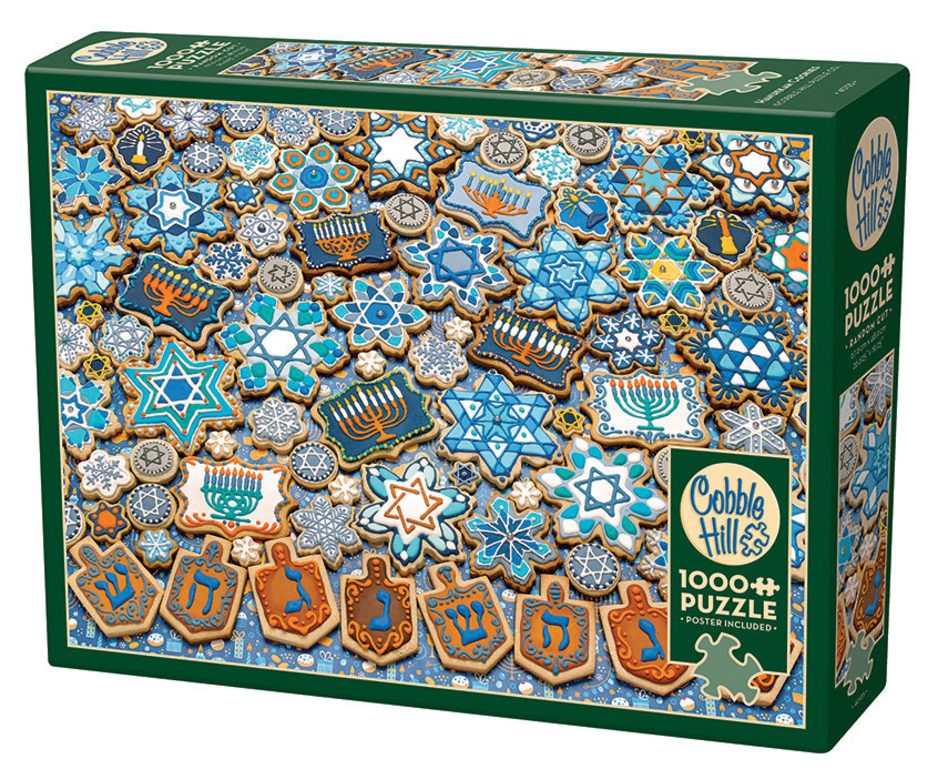 Collage - Busy^Cobble Hill Puzzles Hanukkah Cookies | 1000 Piece