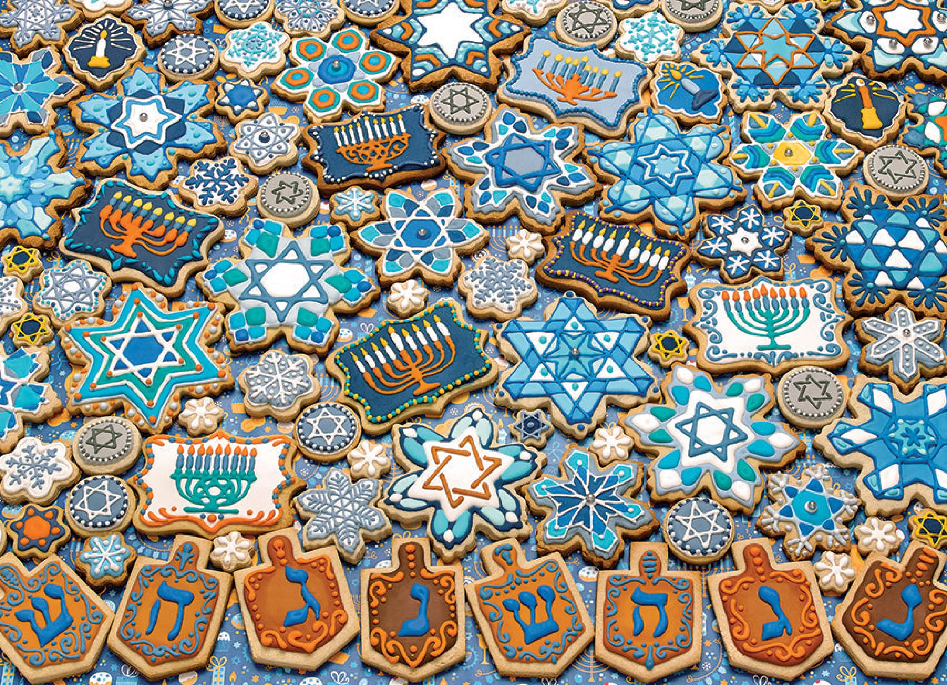 Collage - Busy^Cobble Hill Puzzles Hanukkah Cookies | 1000 Piece