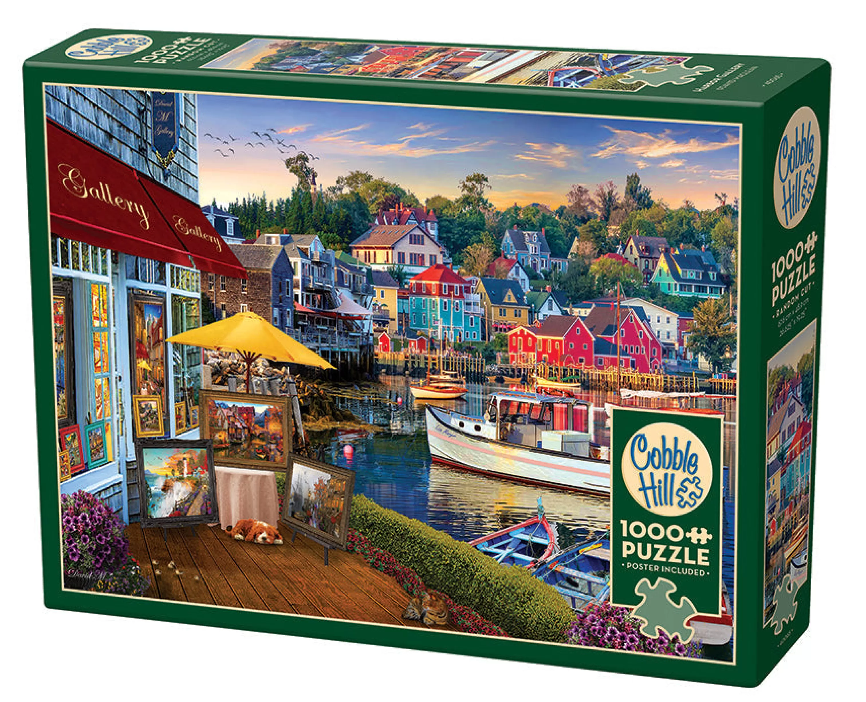 European Escape^Cobble Hill Puzzles Harbor Gallery | 1000 Piece