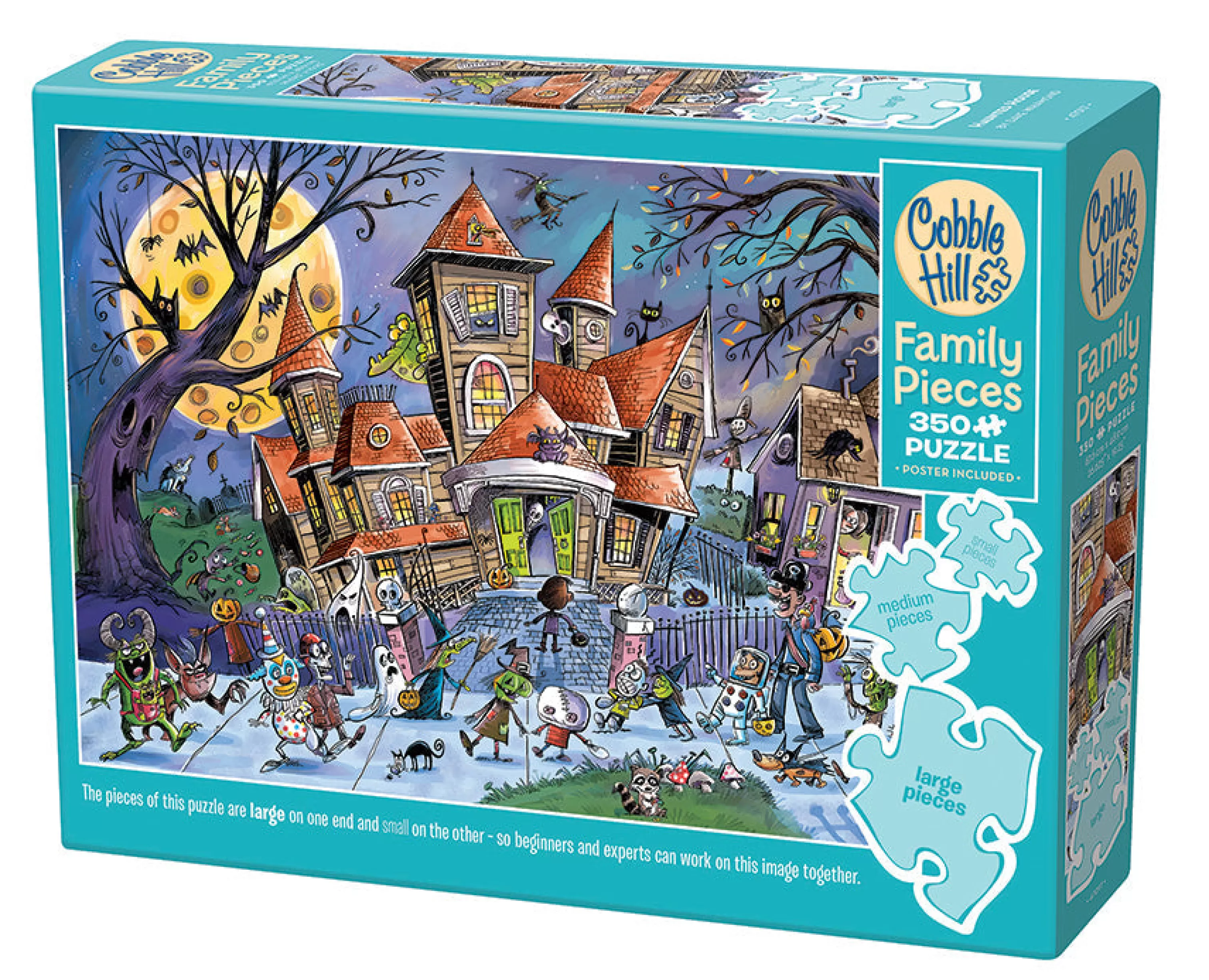 Halloween^Cobble Hill Puzzles Haunted House (Family) | Family Pieces 350