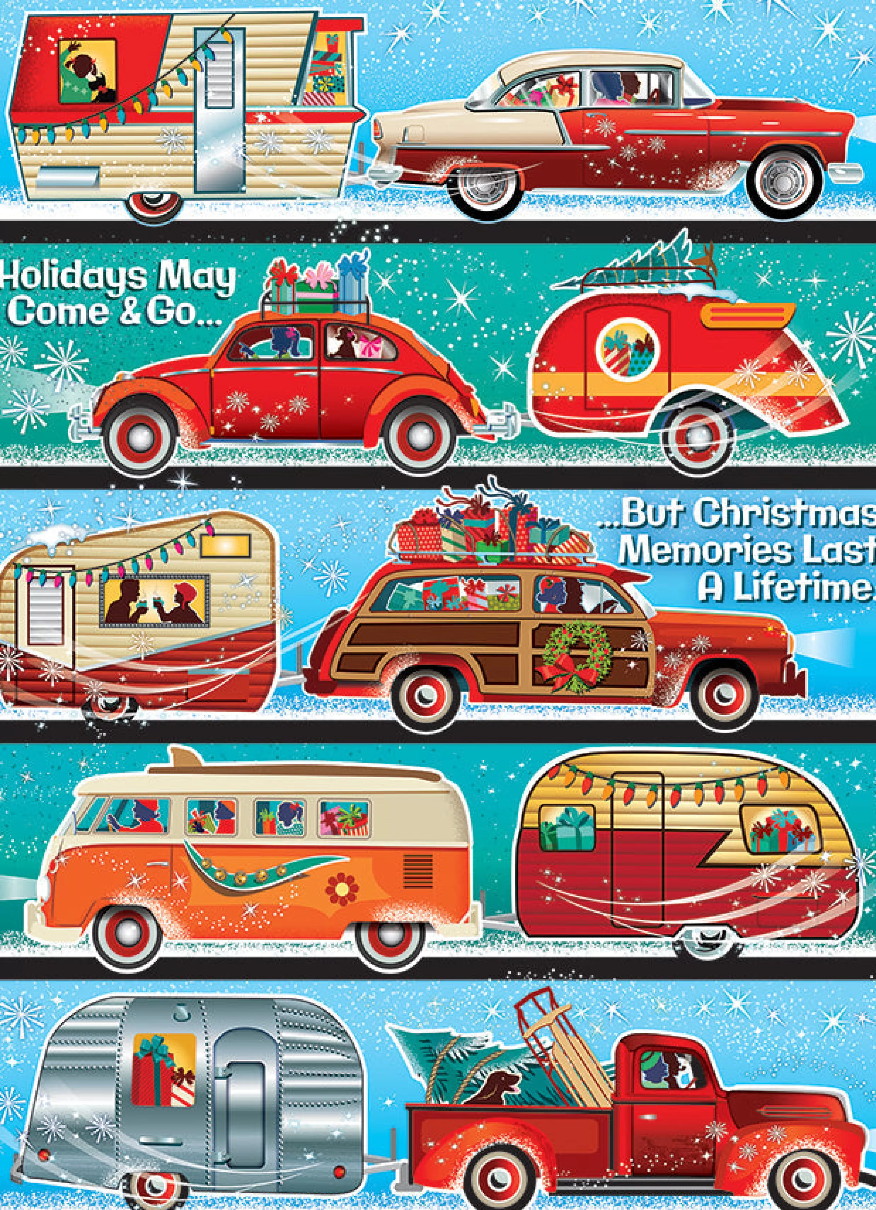 Road Adventures^Cobble Hill Puzzles Holiday Hustle | 1000 Piece