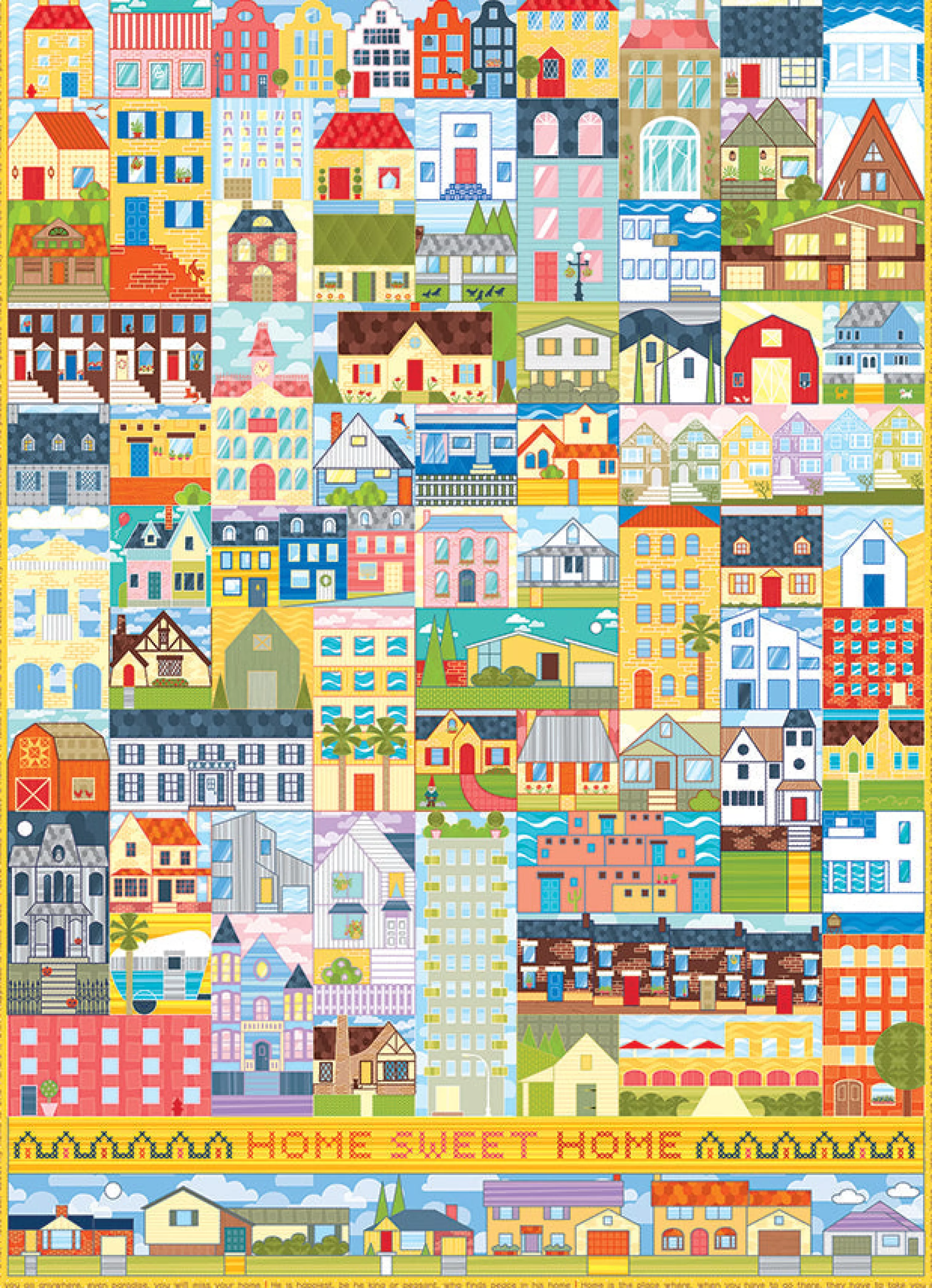 Collage - Miniscene^Cobble Hill Puzzles Home Sweet Home | 1000 Piece