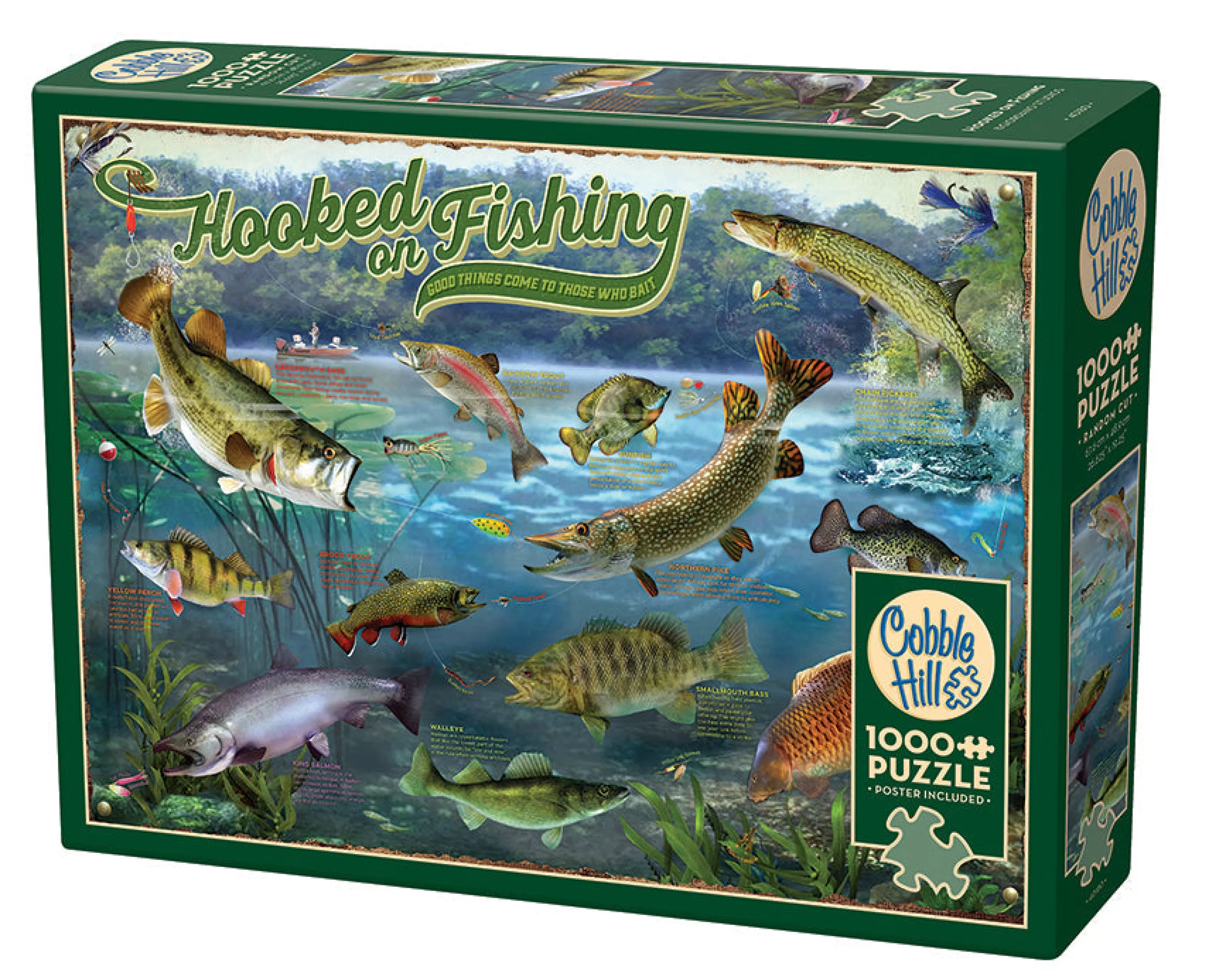 Sports^Cobble Hill Puzzles Hooked On Fishing | 1000 Piece