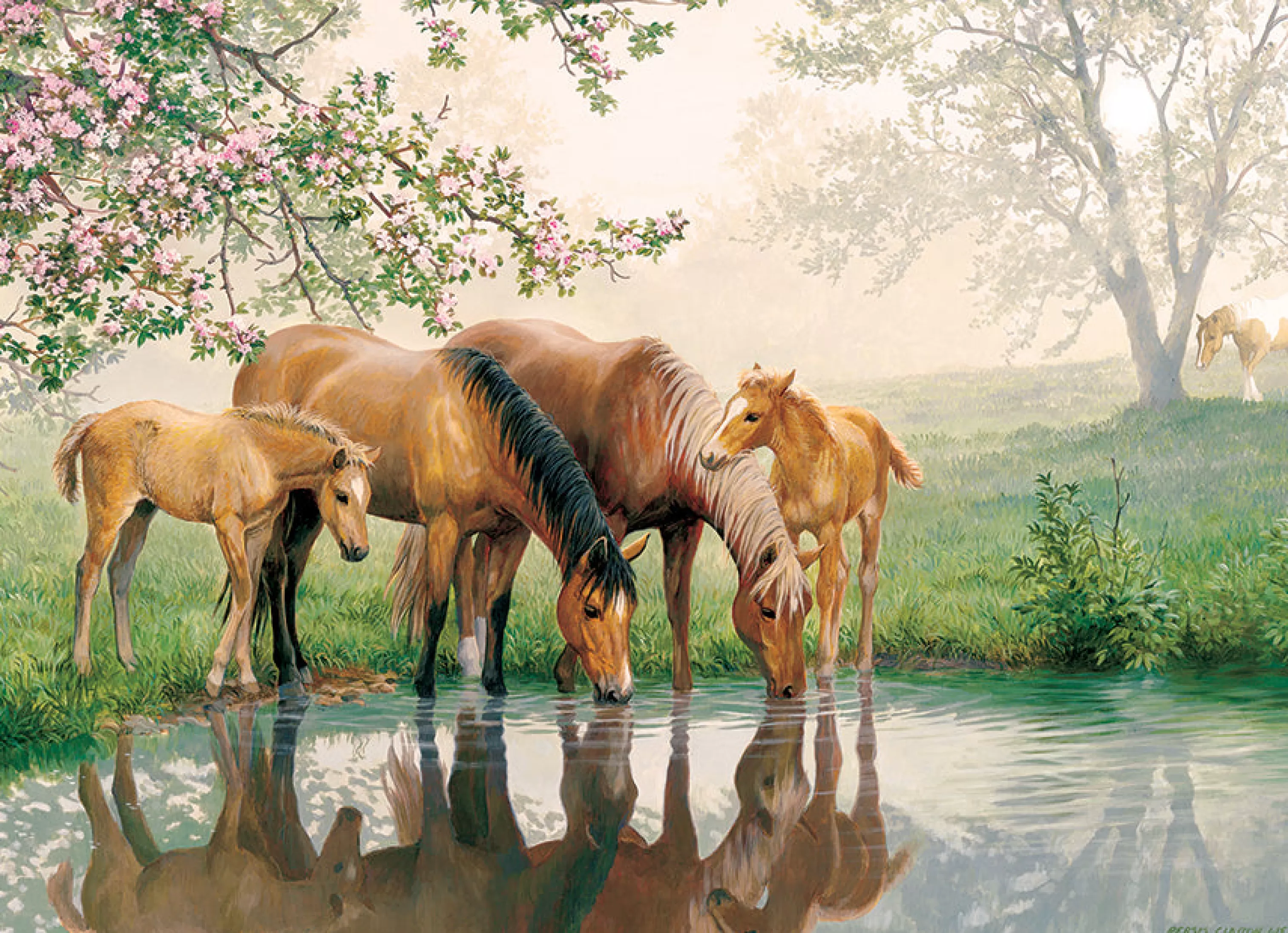 Horses^Cobble Hill Puzzles Horse Family (Family) | Family Pieces 350